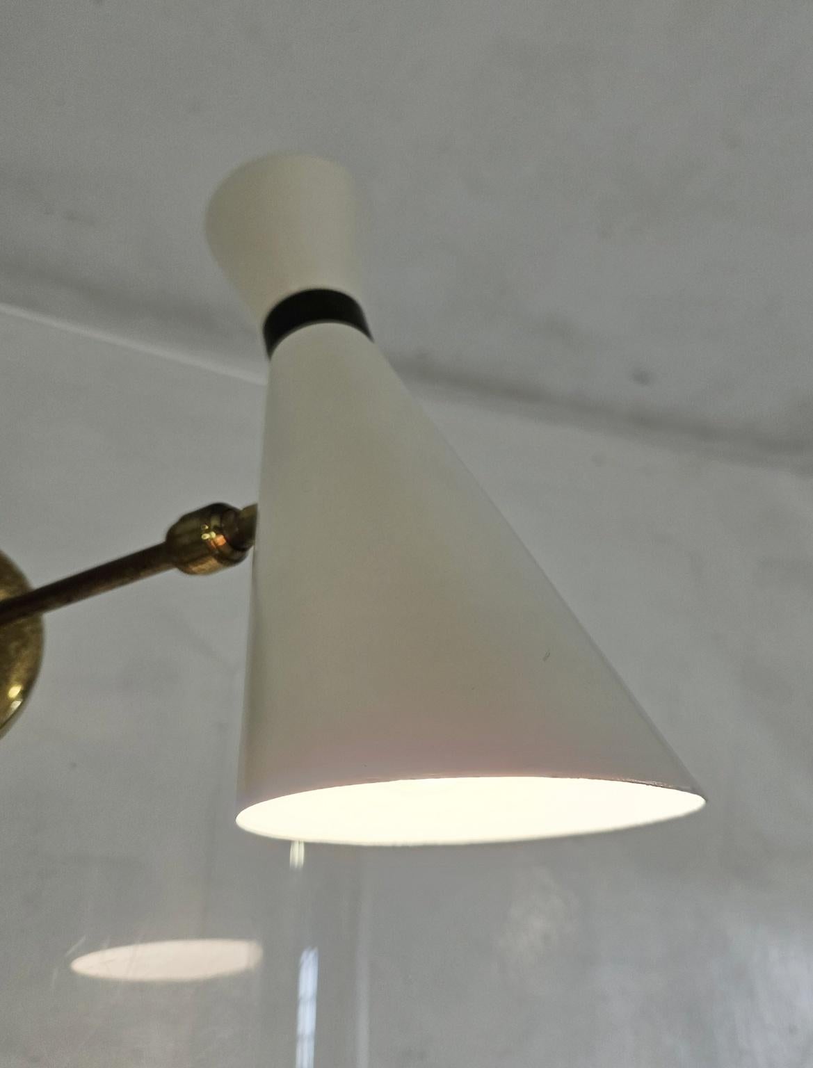 Aplique de pared italiano de mediados de siglo en venta 2