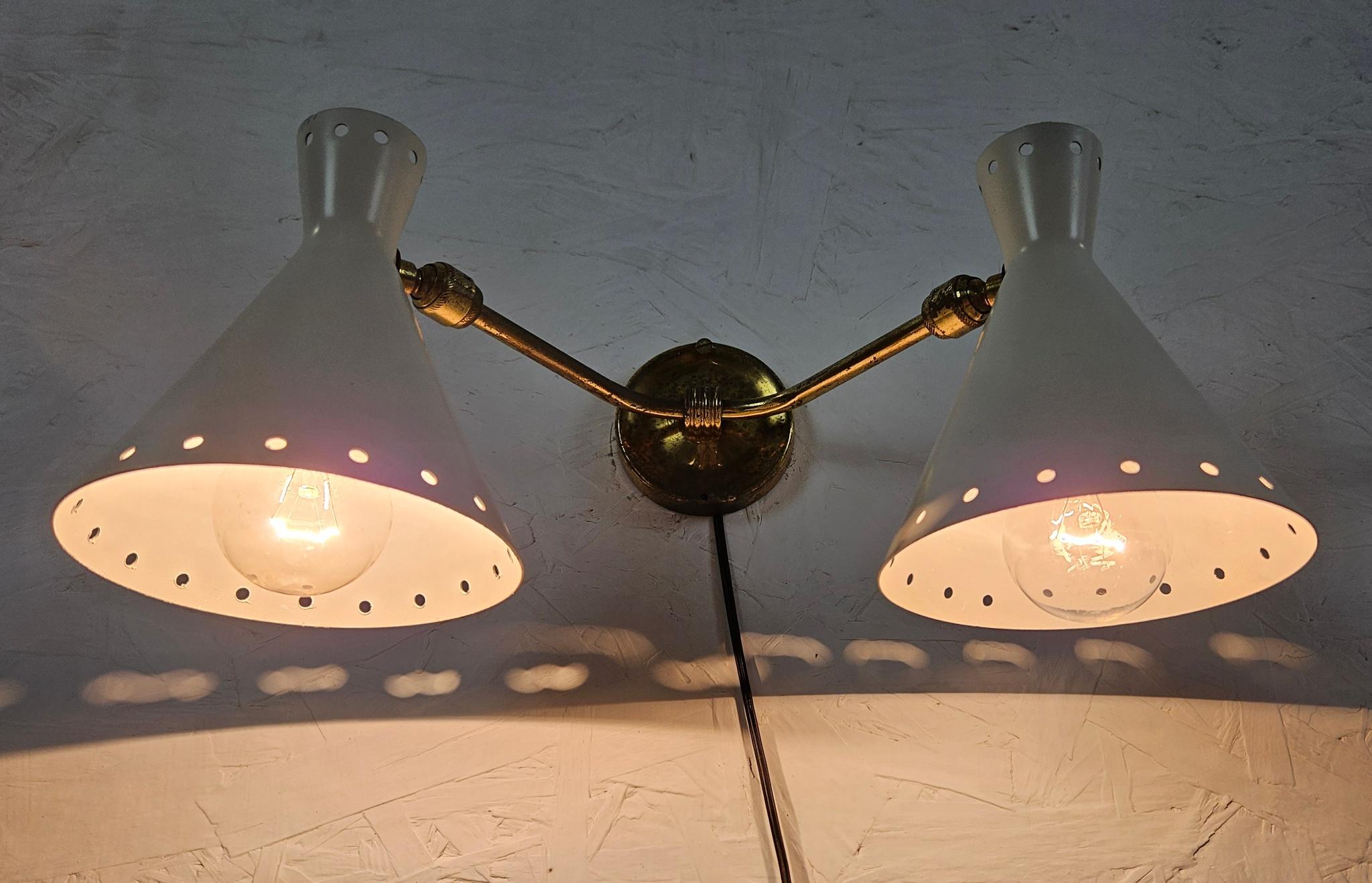 Mid Century Italian Wall Sconces For Sale 6