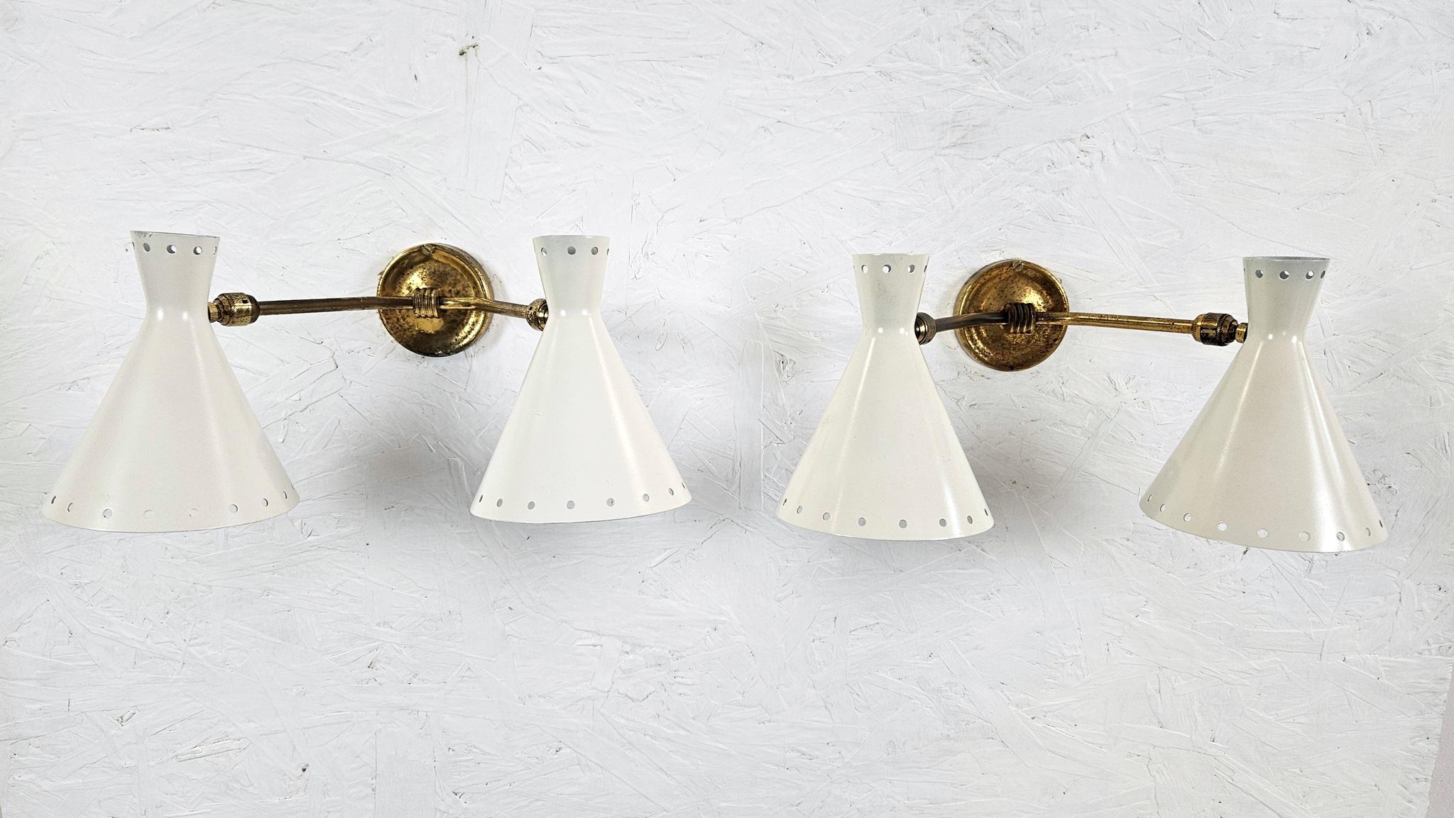 Mid-Century Modern Mid Century Italian Wall Sconces For Sale