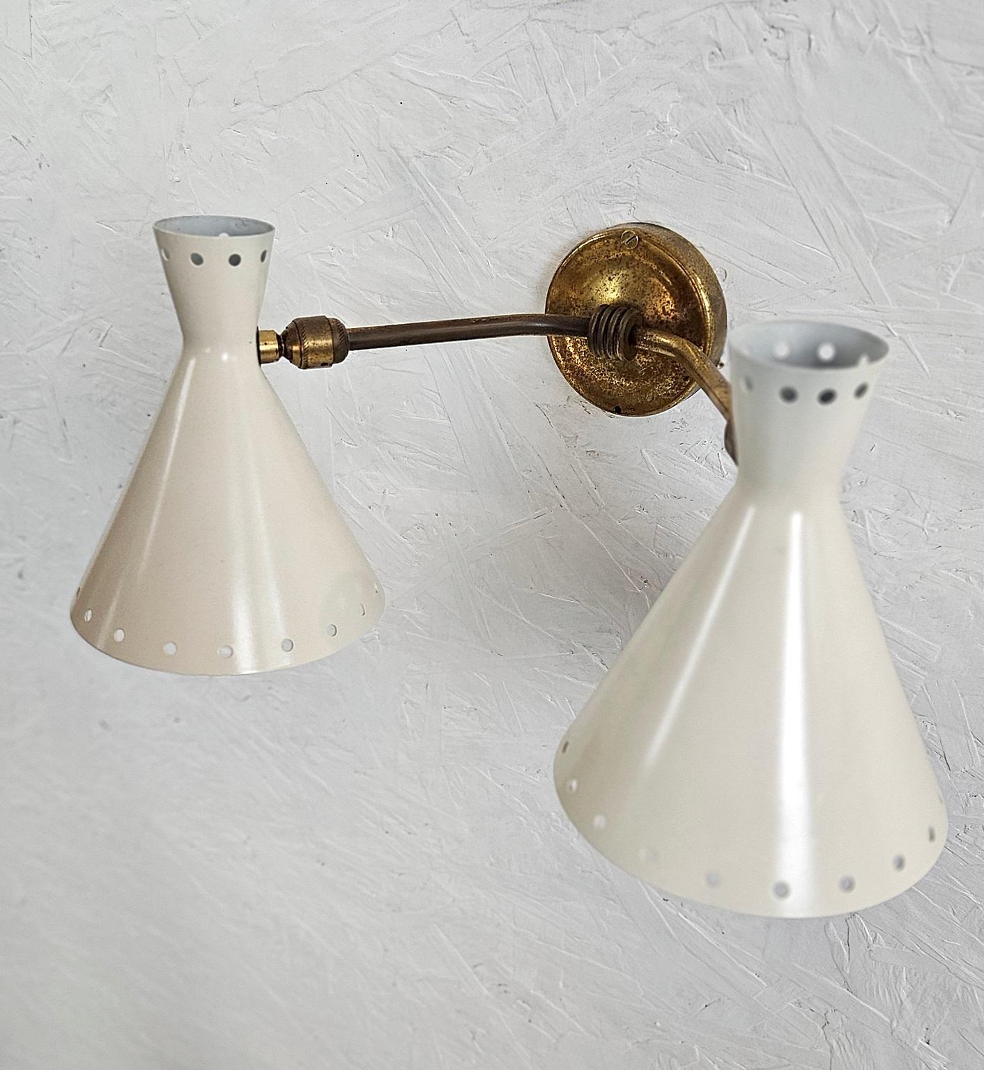 Mid Century Italian Wall Sconces For Sale 3