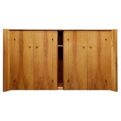 Mid Century Italian Walnut "Scuderia" Sideboard by Carlo Scarpa for Bernini