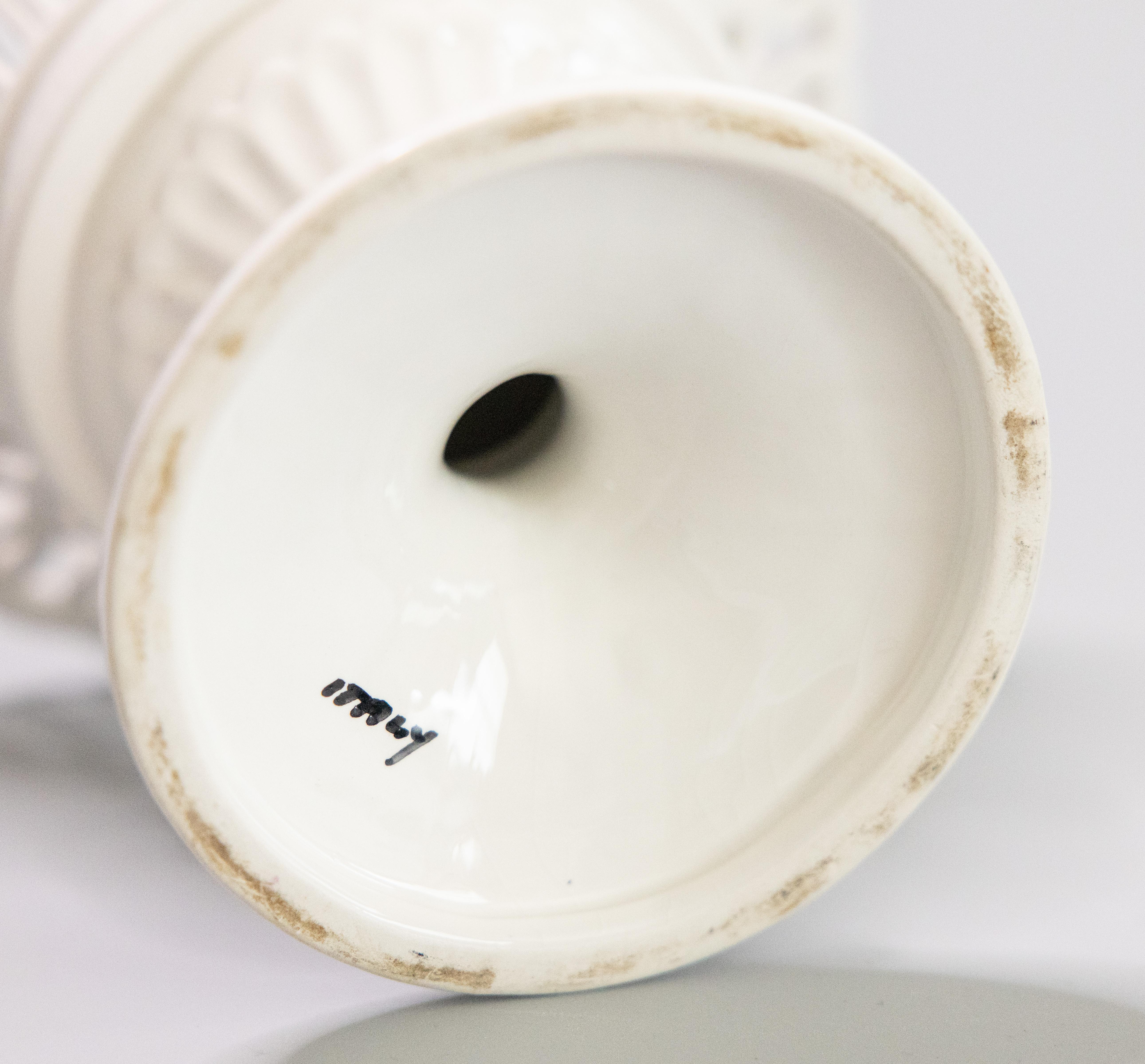 Compotier italien du milieu du siècle en porcelaine blanche Blanc De Chine en vente 2