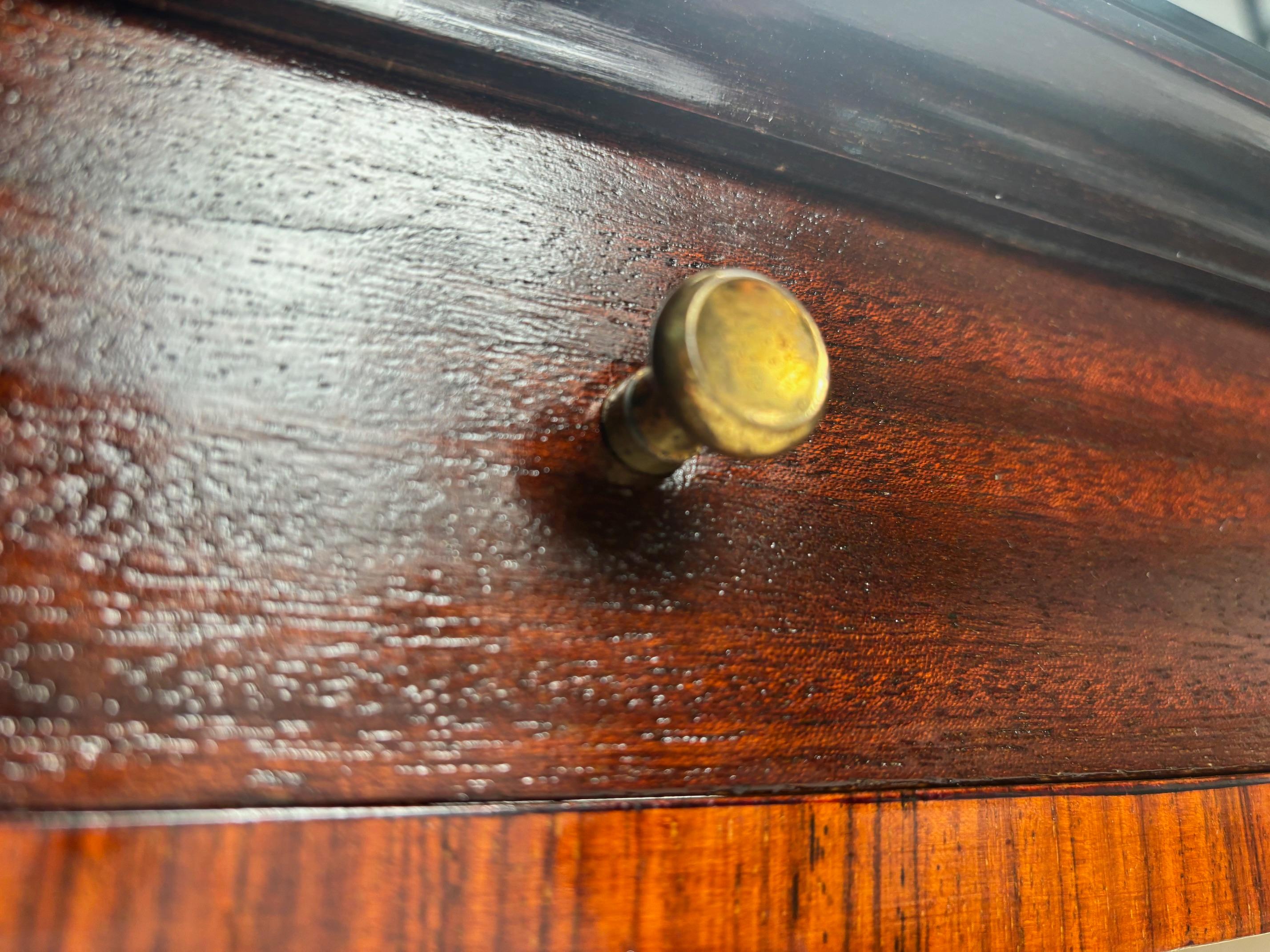 Mid-Century Italian Wood and Brass Console Table, 1950s For Sale 1