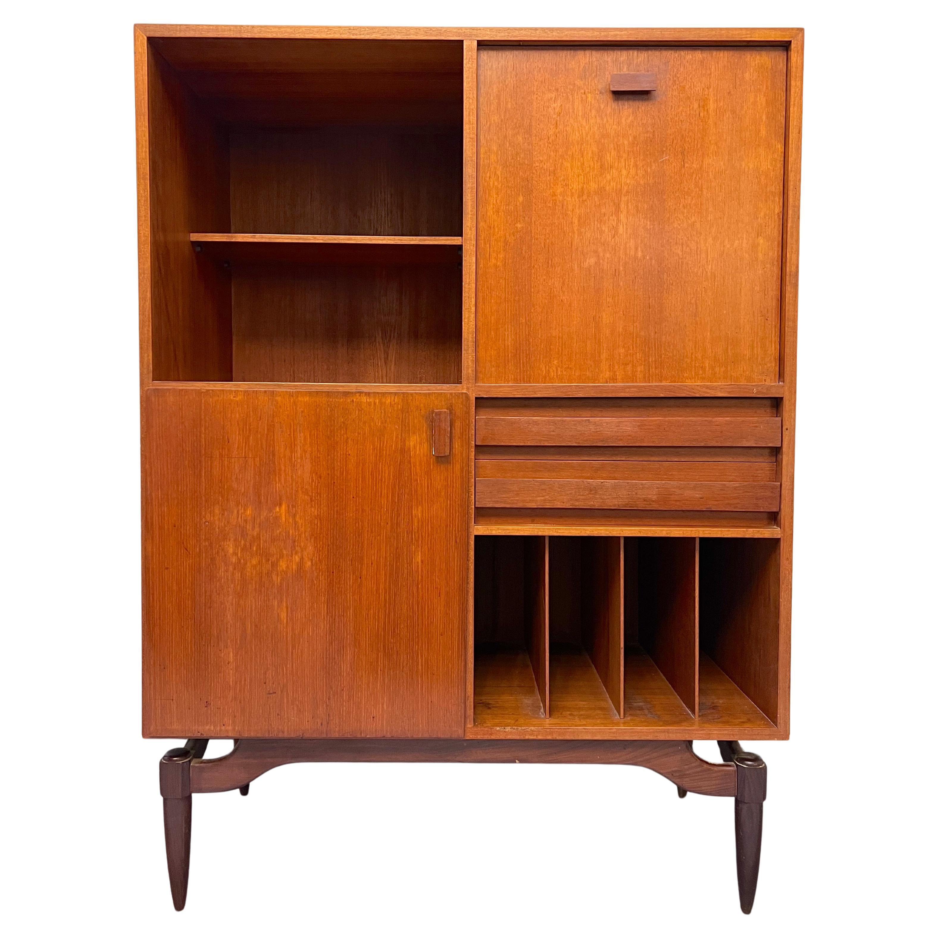 Mid-Century Italian Wood Sideboard from 50s