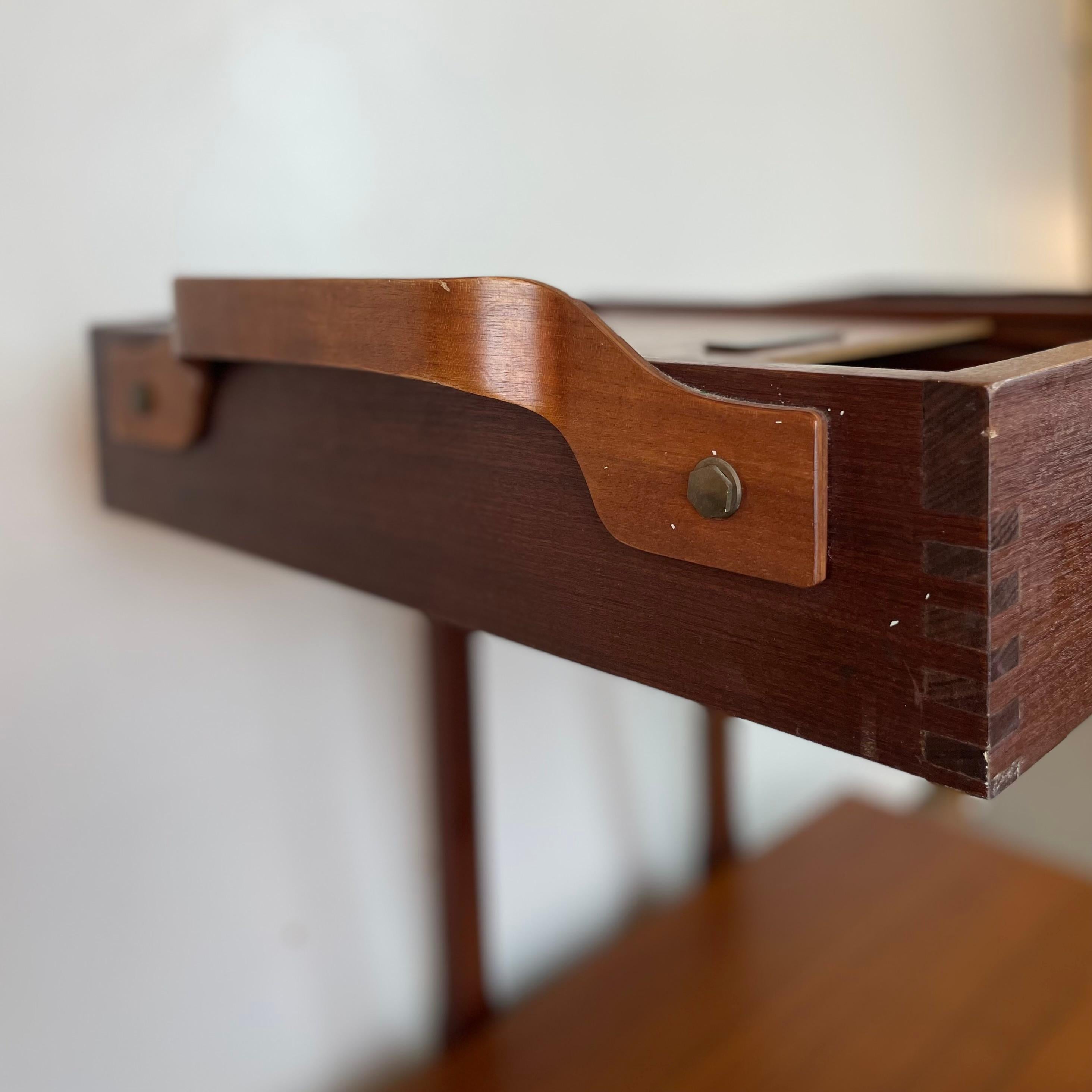 Carrito de bar de madera italiano de mediados de siglo, años 60 en venta 11
