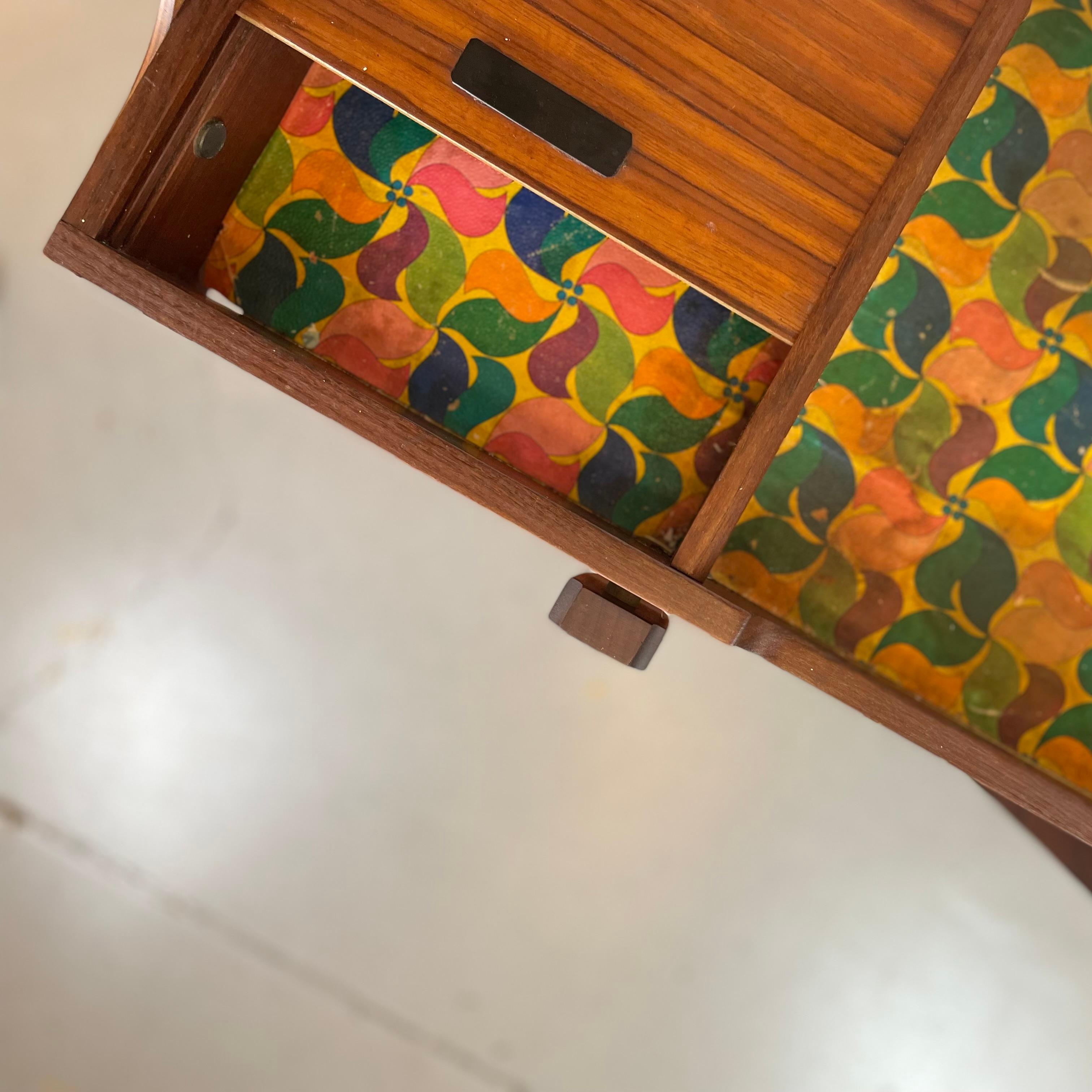 Carrito de bar de madera italiano de mediados de siglo, años 60 en venta 13