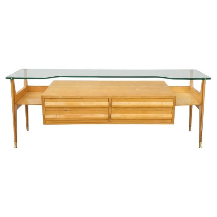 Cómoda de madera italiana de mediados de siglo, Dassi Attr., Años 50 en venta