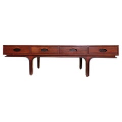 Tavolino da caffè in legno italiano del Mid-Century di Gianfranco Frattini per Bernini, 1960