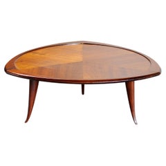 Retro Mid-Century Italian Wooden Coffee Table In The Style Of Cesare Lacca, 1960's