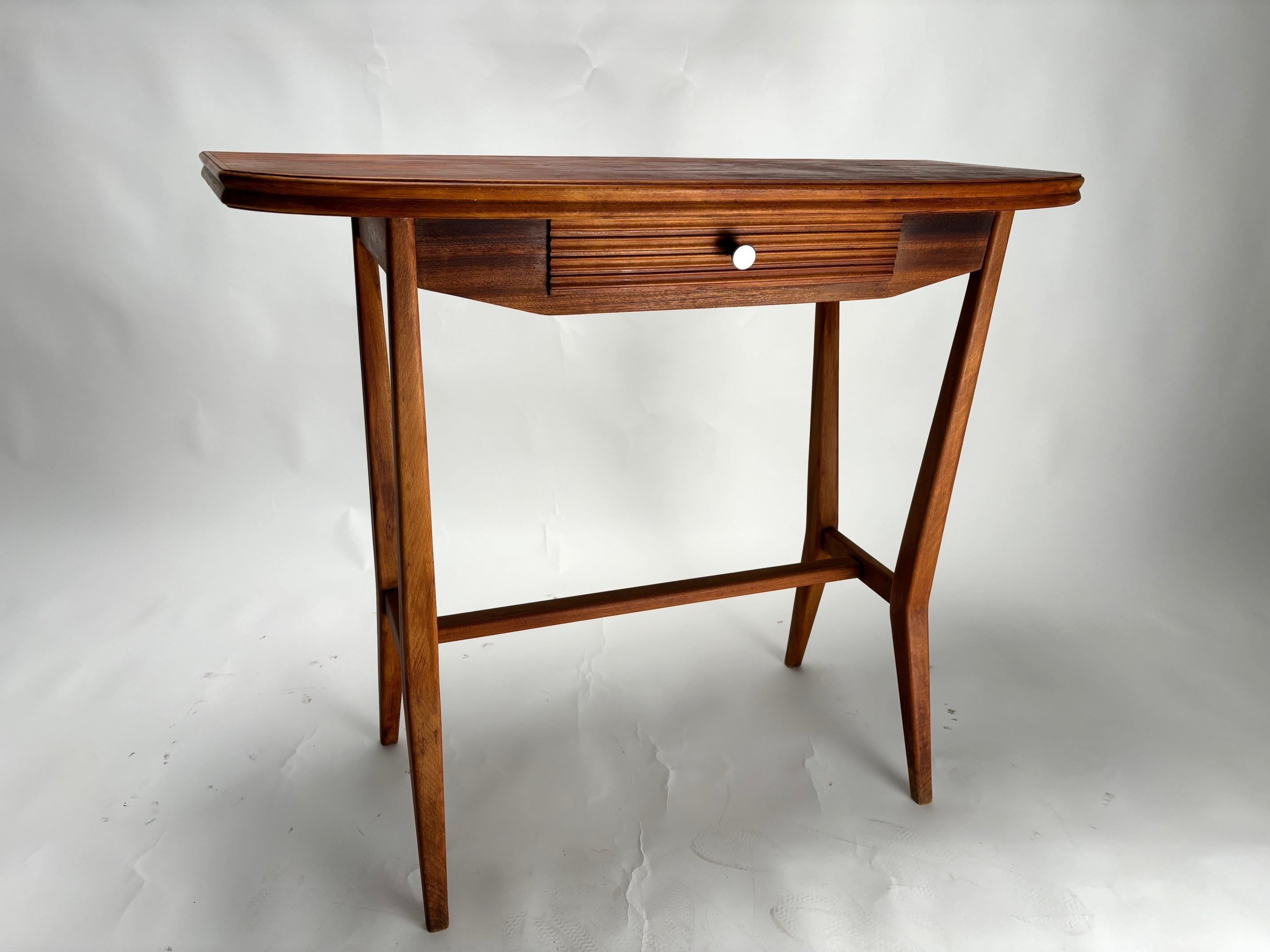 Mid-Century Modern Mid-Century Italian Wooden Console, 1950s For Sale