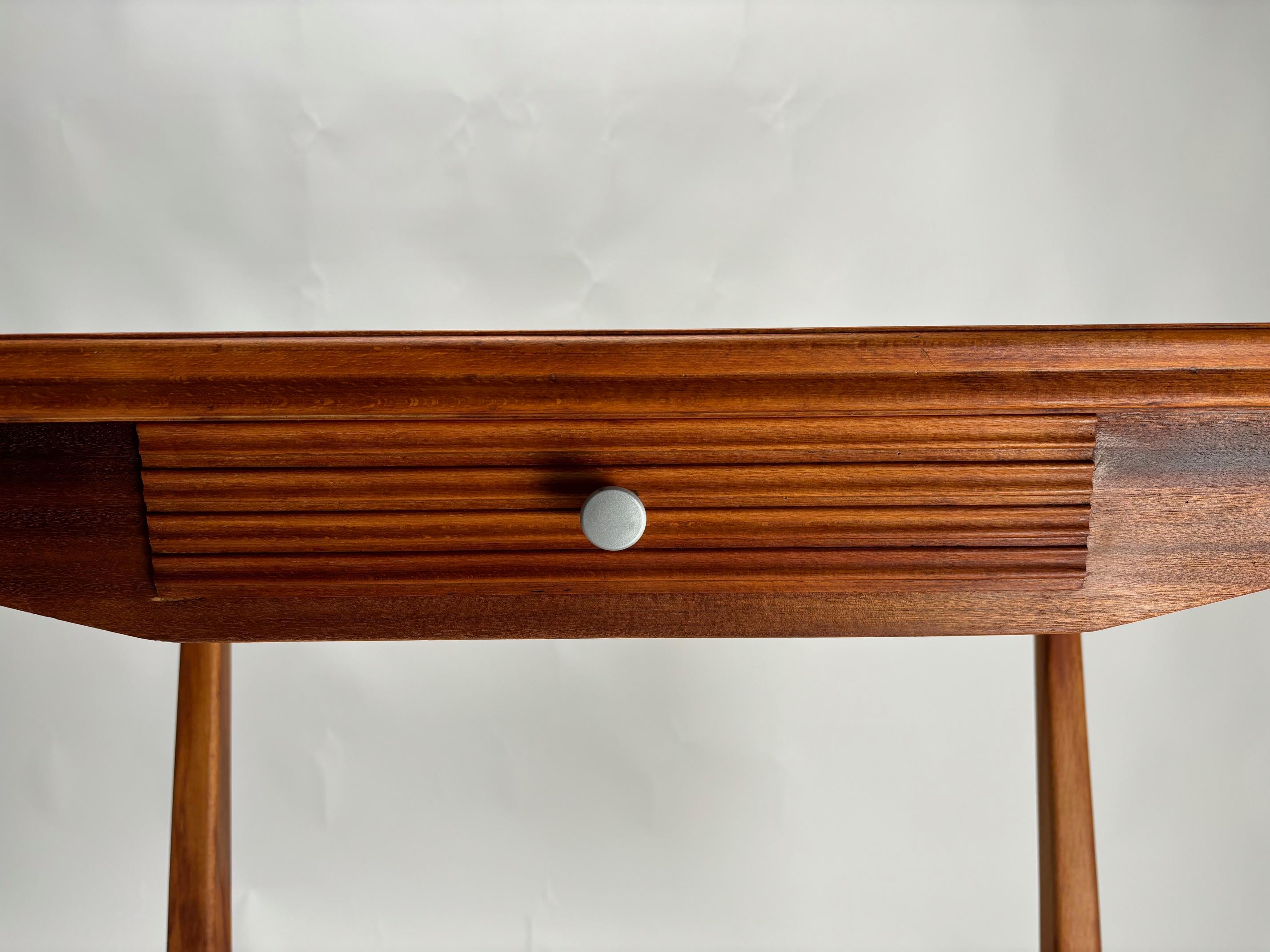 Mid-20th Century Mid-Century Italian Wooden Console, 1950s For Sale