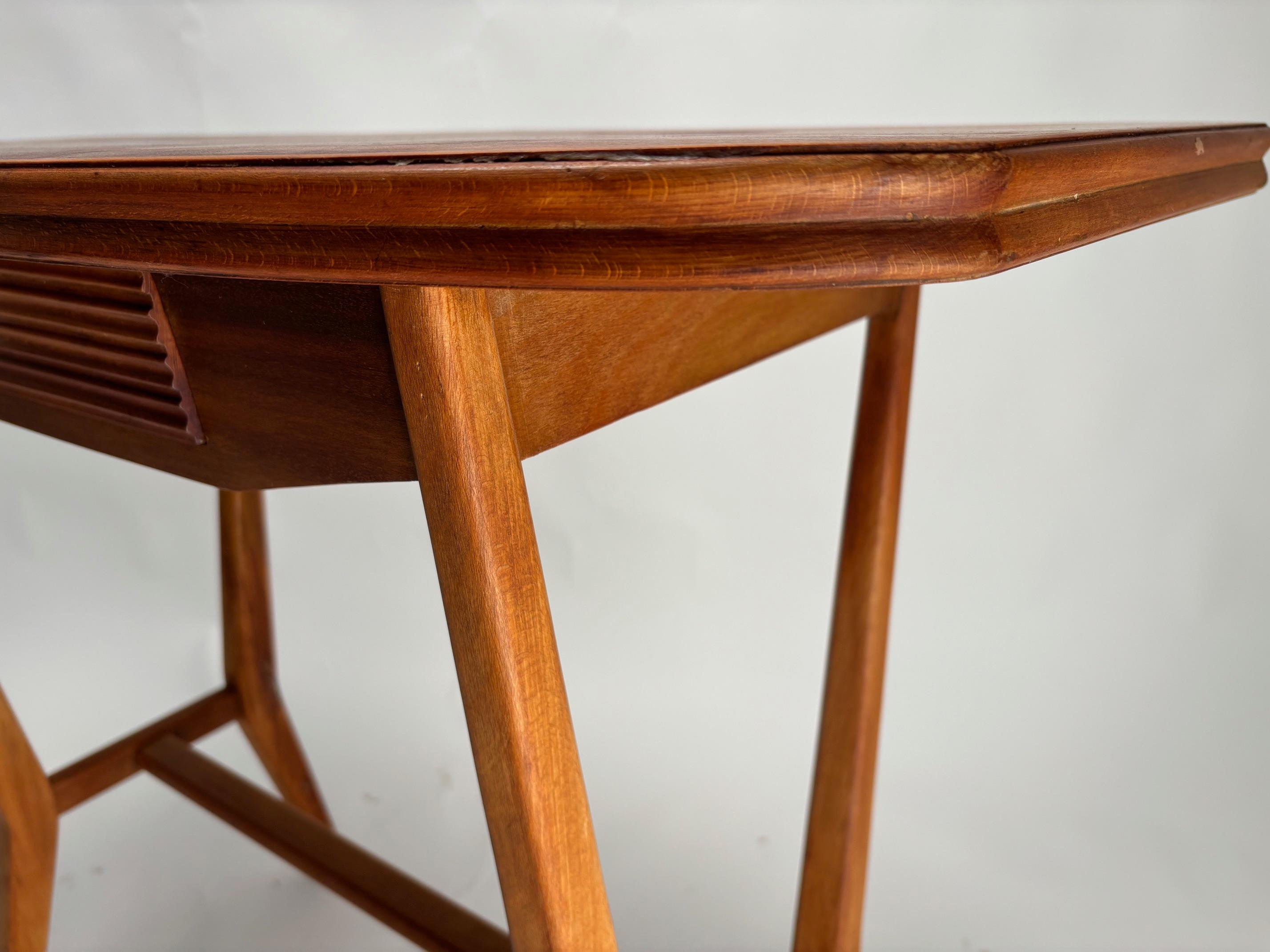 Mid-Century Italian Wooden Console, 1950s For Sale 3
