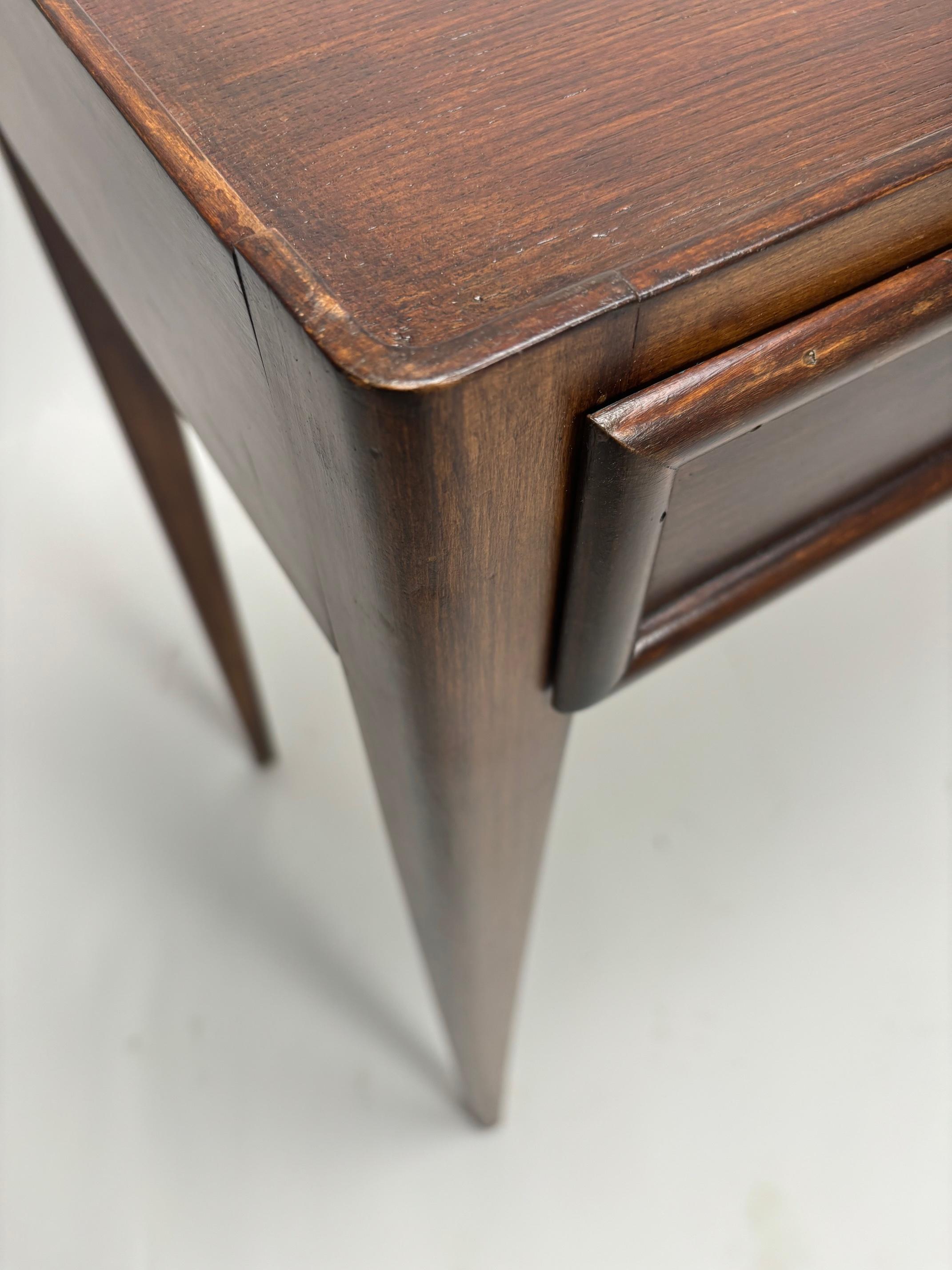 Mid-Century Italian Wooden Console Table, Paolo Buffa Style, 1950s en Bueno estado para la venta en Argelato, BO