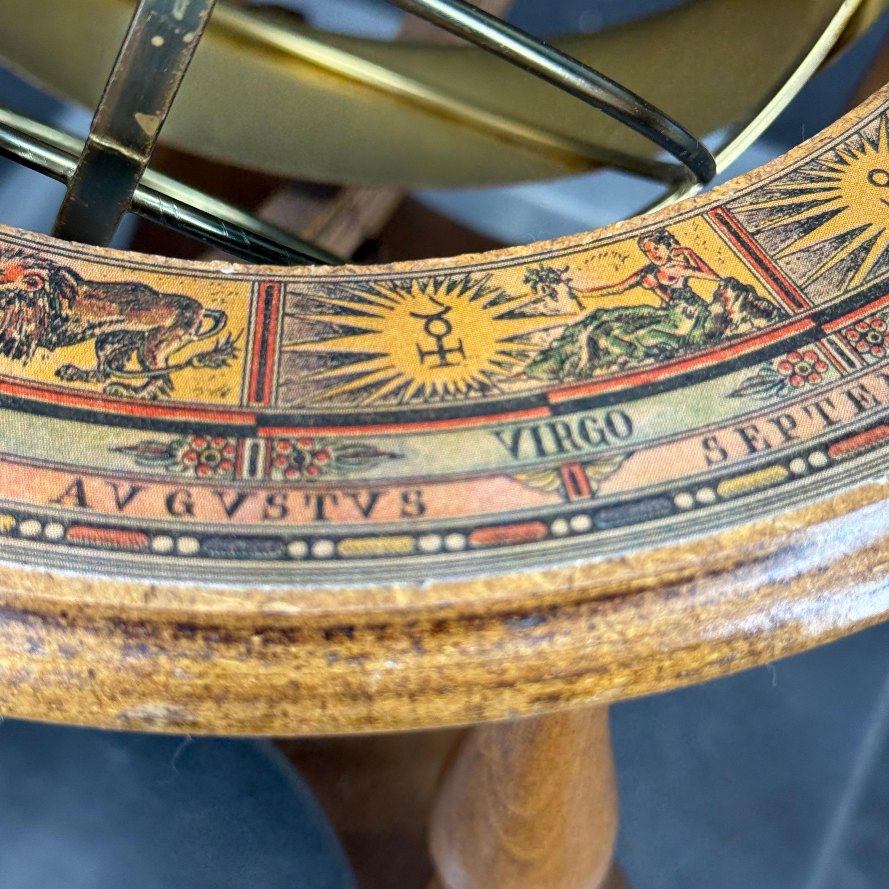 Mid-Century Italian Zodiac and World Globe for Desk or Table en vente 3