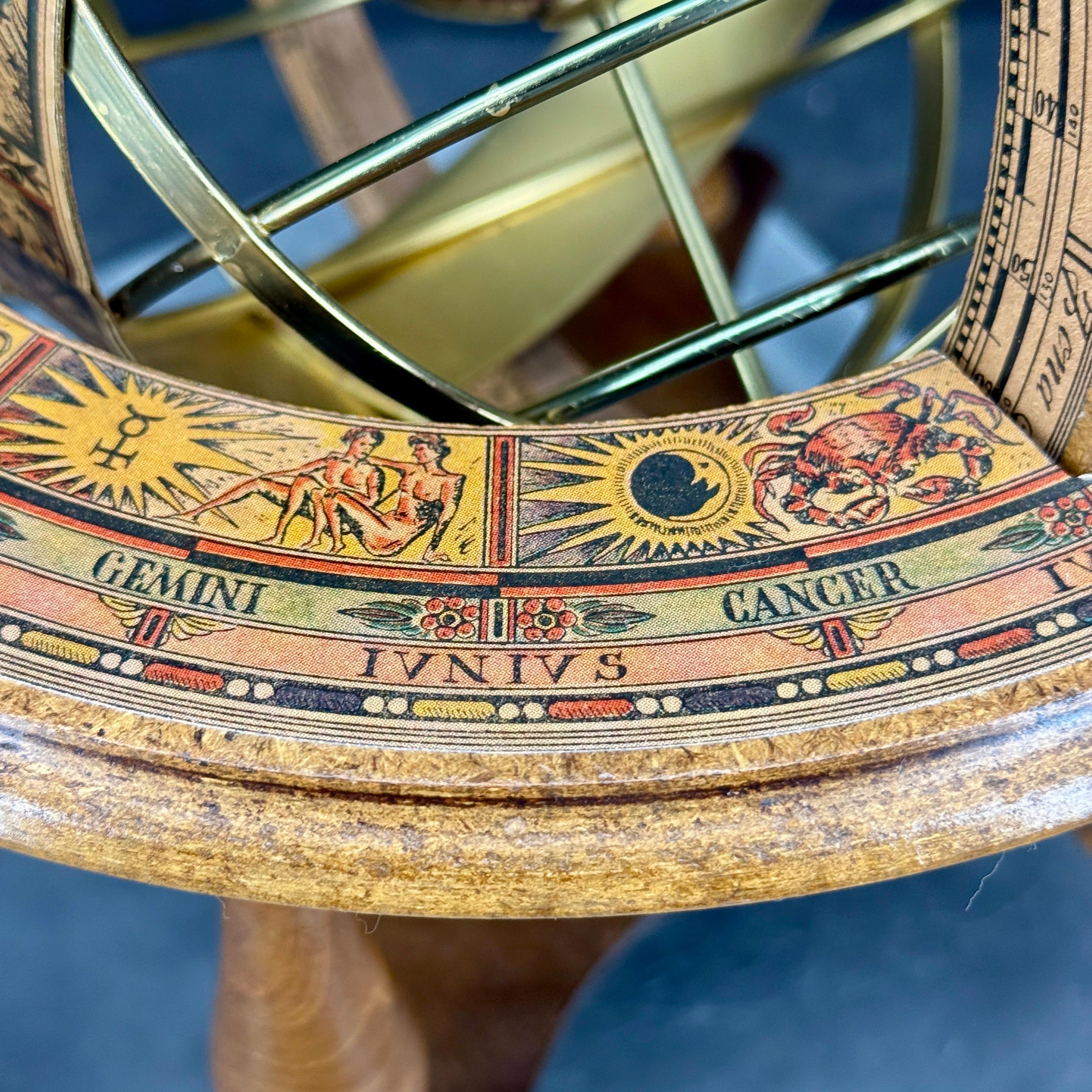 Mid-Century Italian Zodiac and World Globe for Desk or Table en vente 4