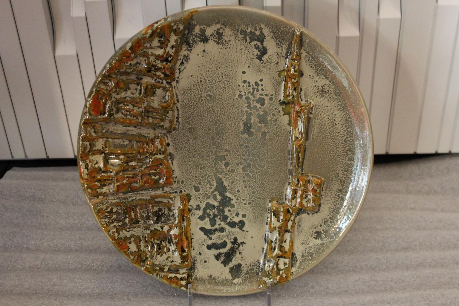Mid-Century Italians Collection of 9 Coppoli Modern Ceramic Plates For Sale 11