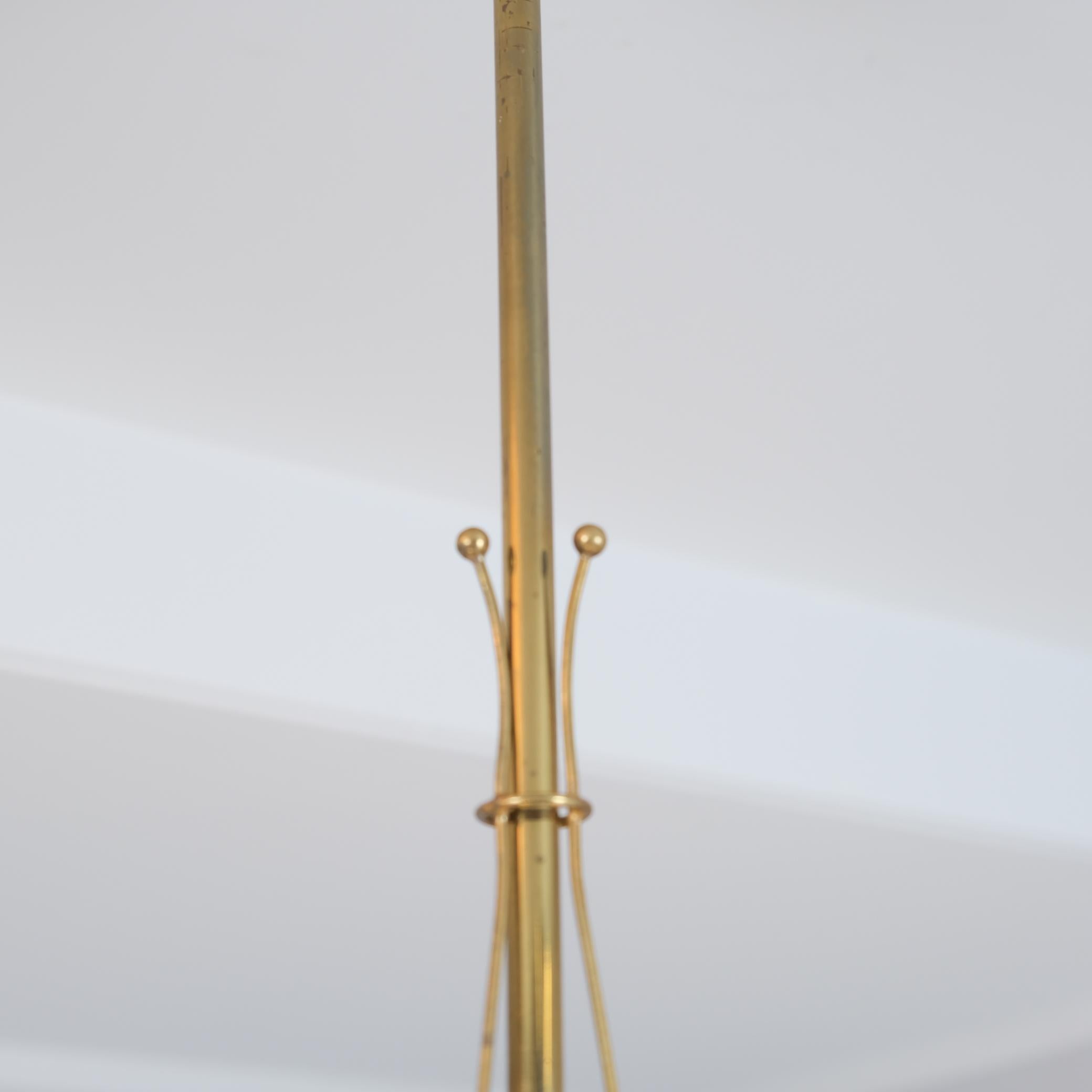 Ottone Lampada da soffitto Itsu di metà secolo modello ER 101/3 in ottone, Finlandia, anni '50 in vendita