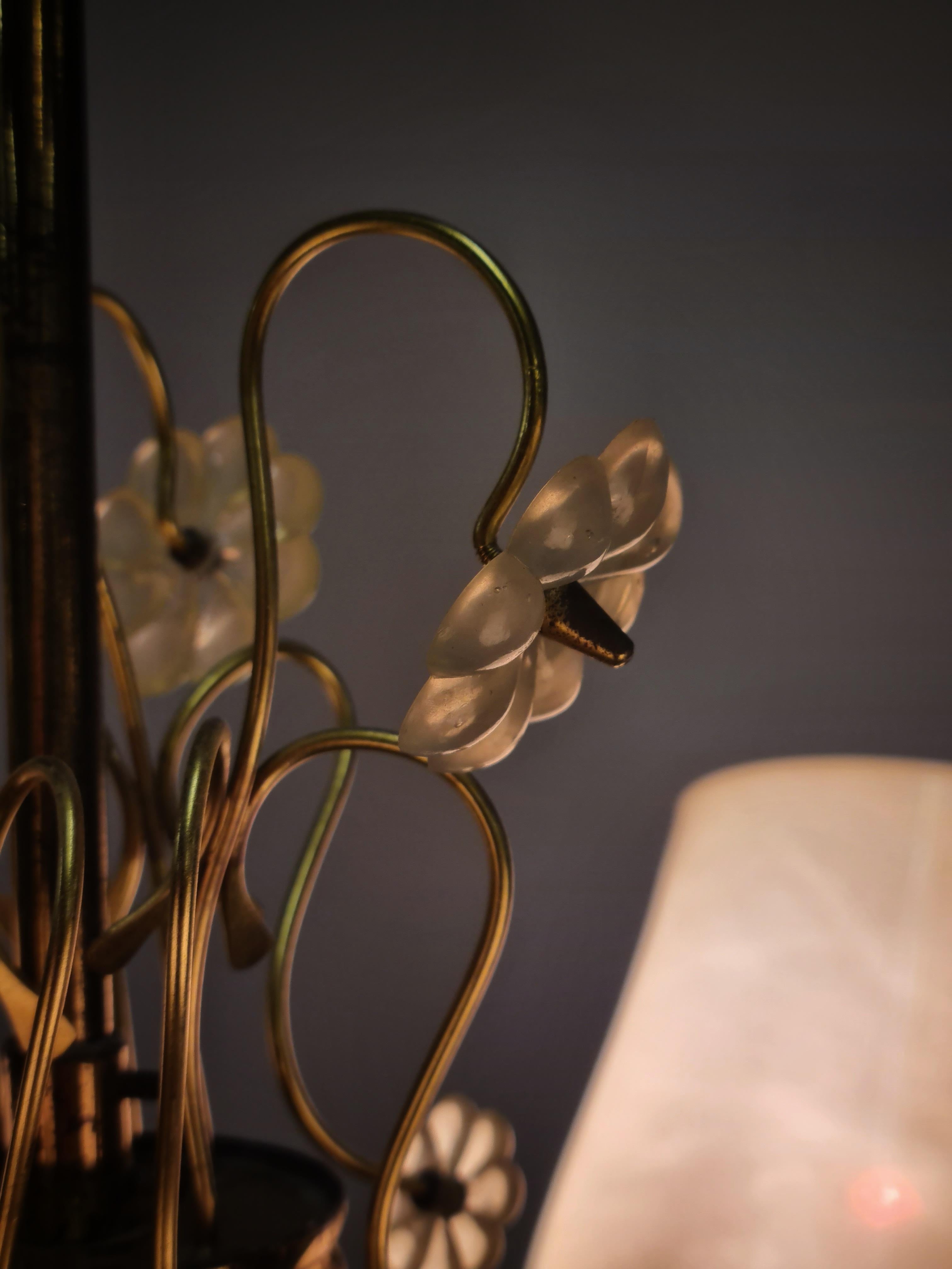 Lampada da soffitto Itsu di metà secolo modello ER 79 con fiori di margherita, Finlandia, anni '50 in vendita 1