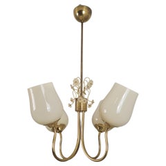 Plafonnier Itsu du milieu du siècle, modèle ER 79, avec fleurs de marguerite, Finlande, années 1950