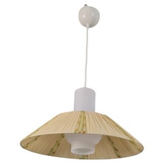 Ciondolo da soffitto Itsu di metà secolo, modello ES 155 Opalino e Fiori, Finlandia, 1950