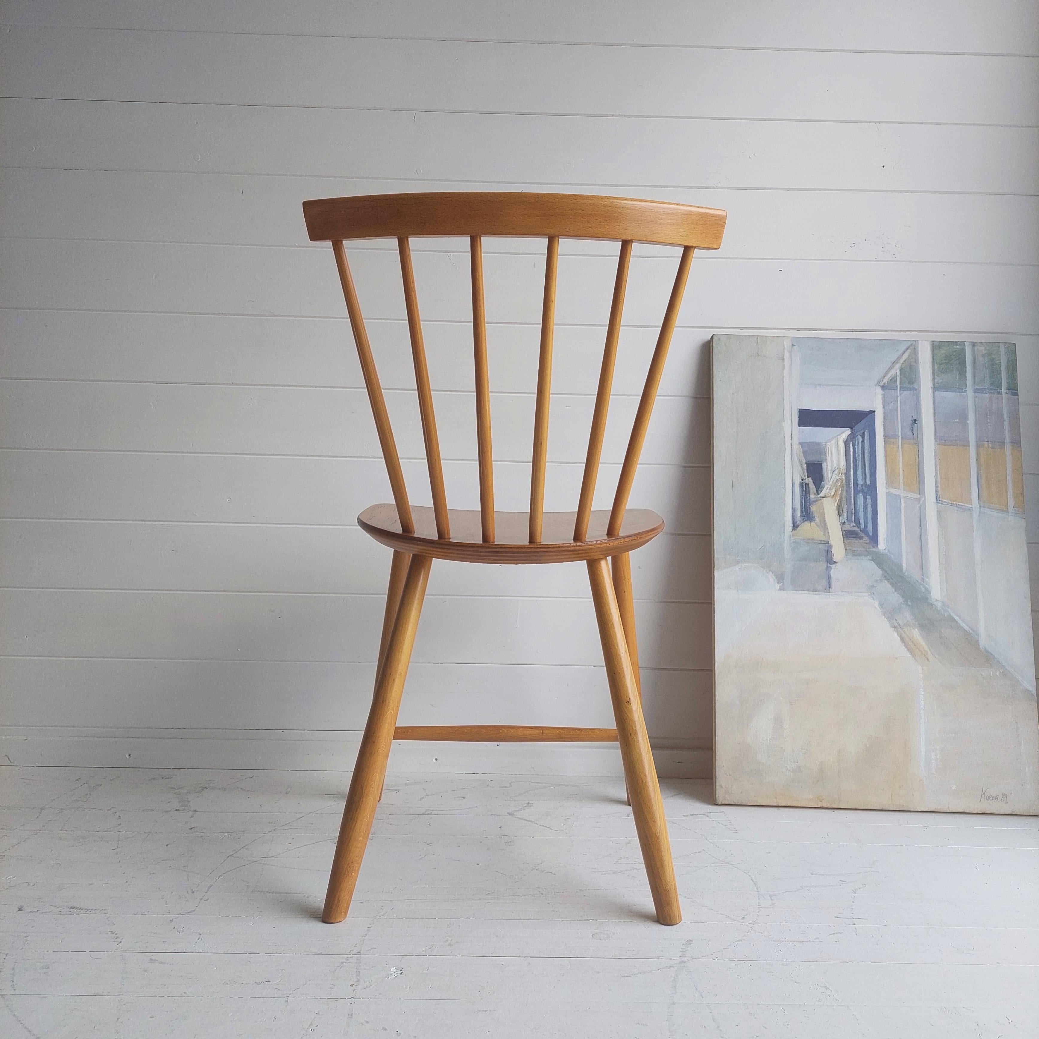Danish Mid Century J46 Dining Kitchen Chair by Poul Volther for Fdb, Denmark, 1960s