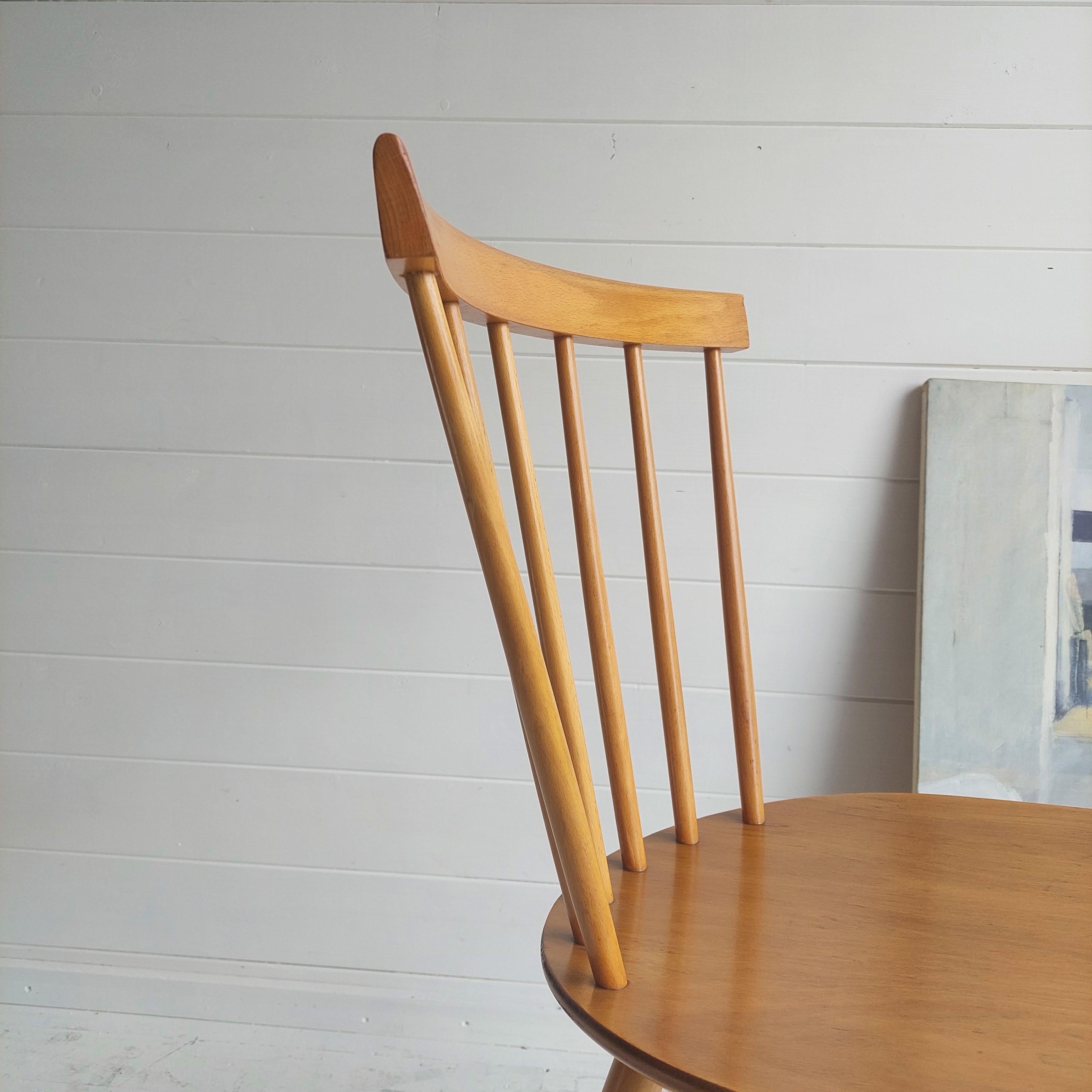 Mid Century J46 Dining Kitchen Chair by Poul Volther for Fdb, Denmark, 1960s 2