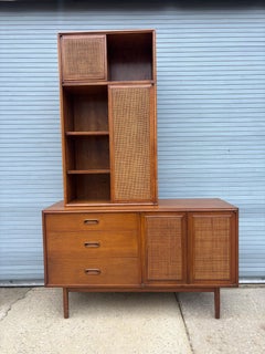 Mid-Century Jack Cartwright Buffet and Hanging Cabinet for Founders Furniture