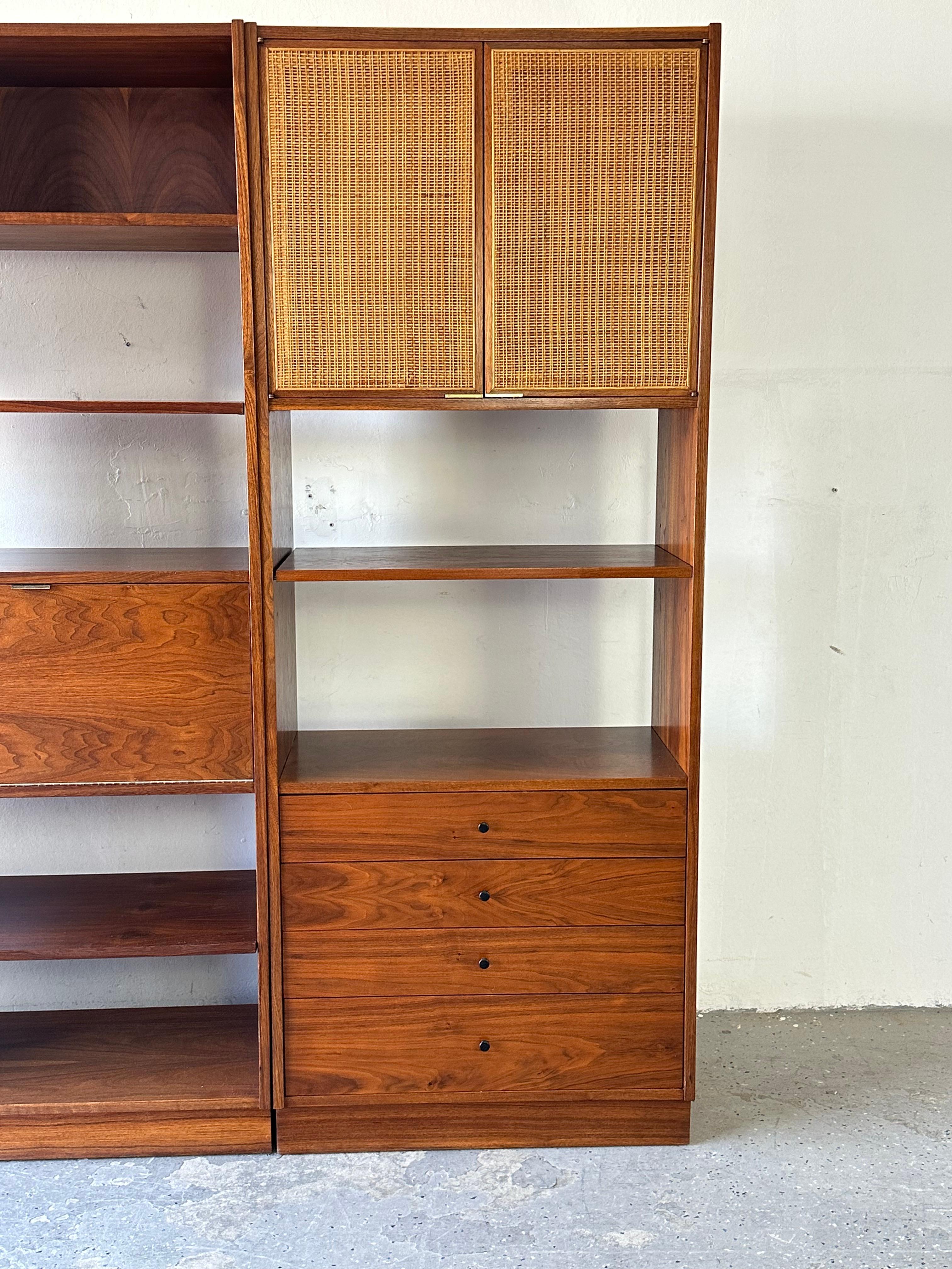 Midcentury Jack Cartwright for Founders, Room Divider Wall Unit 1