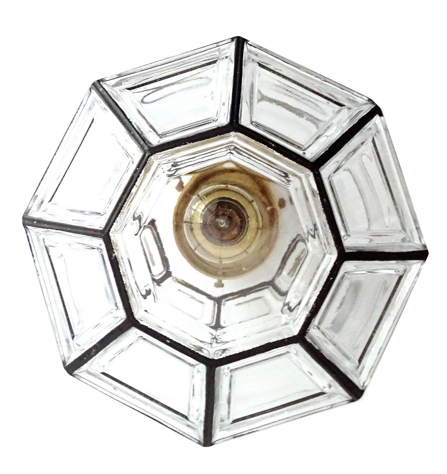 Late 20th Century 1960s Jakobsson Glass Pendant Light   For Sale