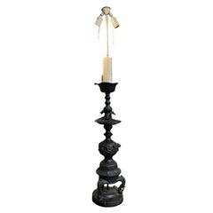 Mid-Century James Mont Style Bronze Chinese-inspired Table Lamp
