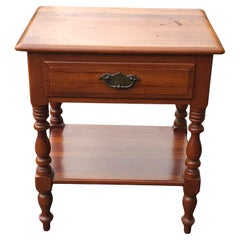Table d'appoint à deux étages et un tiroir en érable, milieu de siècle, Jamestown Furniture
