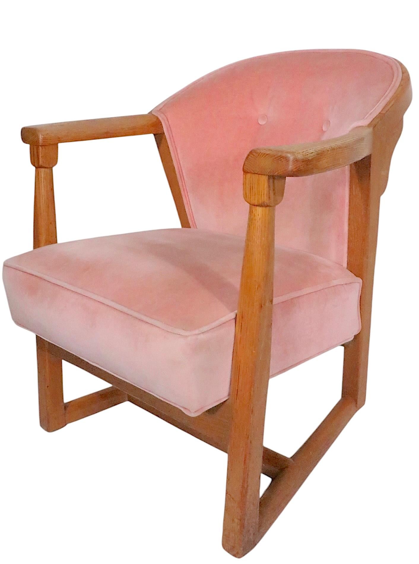 Rustic Mid Century Jamestown Lounge Company British Oak  Armchair 1930/40's For Sale