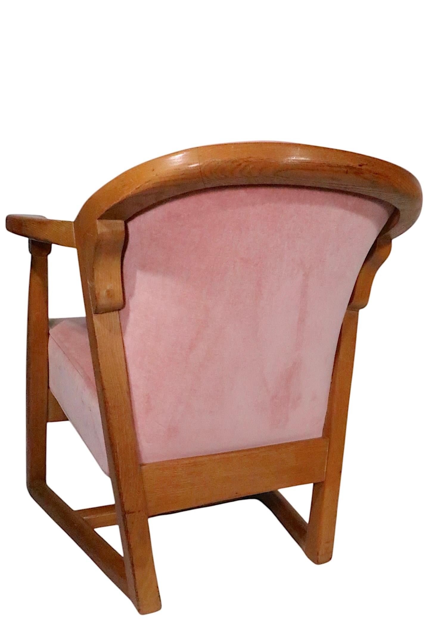 20th Century Mid Century Jamestown Lounge Company British Oak  Armchair 1930/40's For Sale