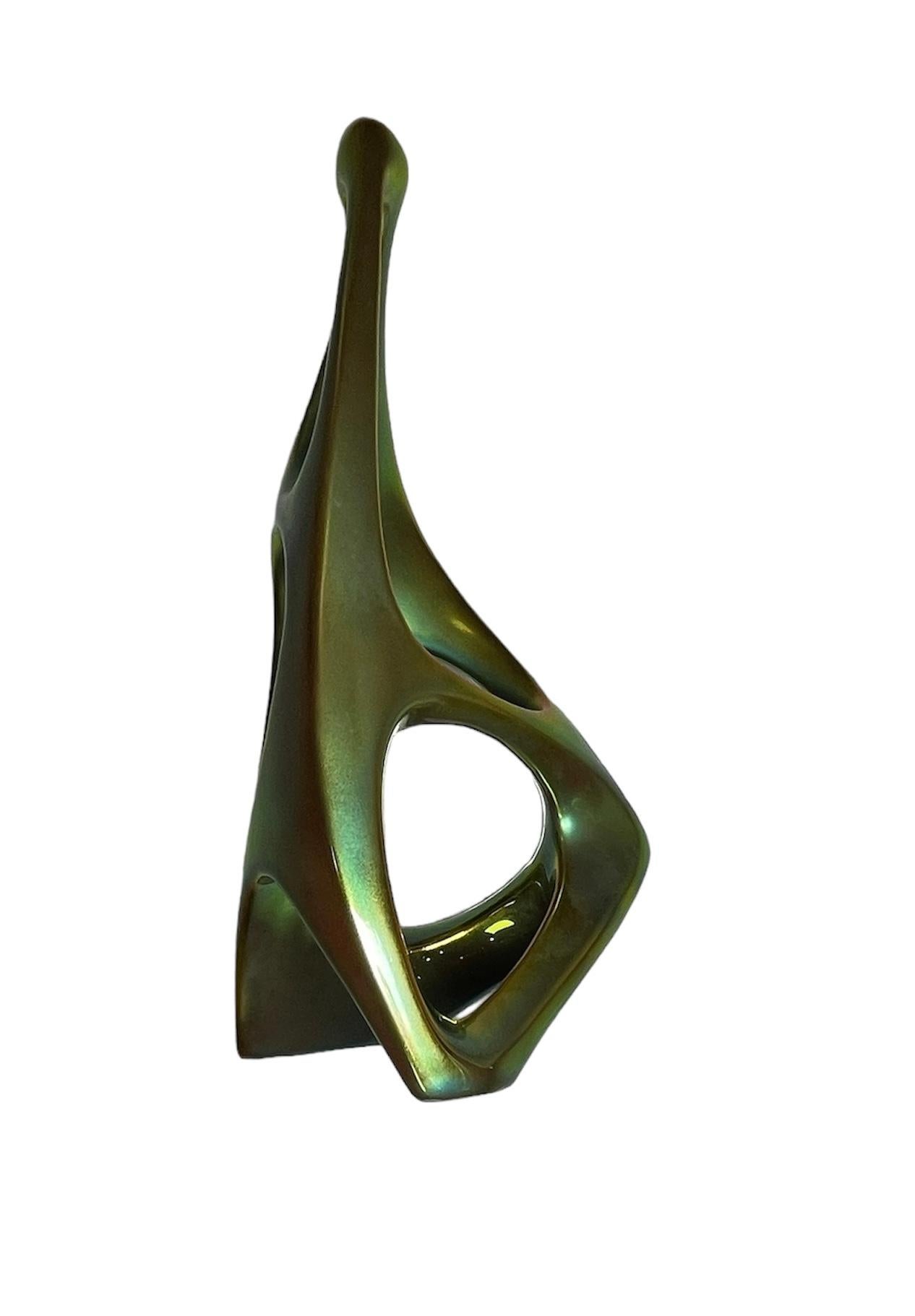 Scultura di metà secolo Janos Torok per Zsolnay in vendita 2