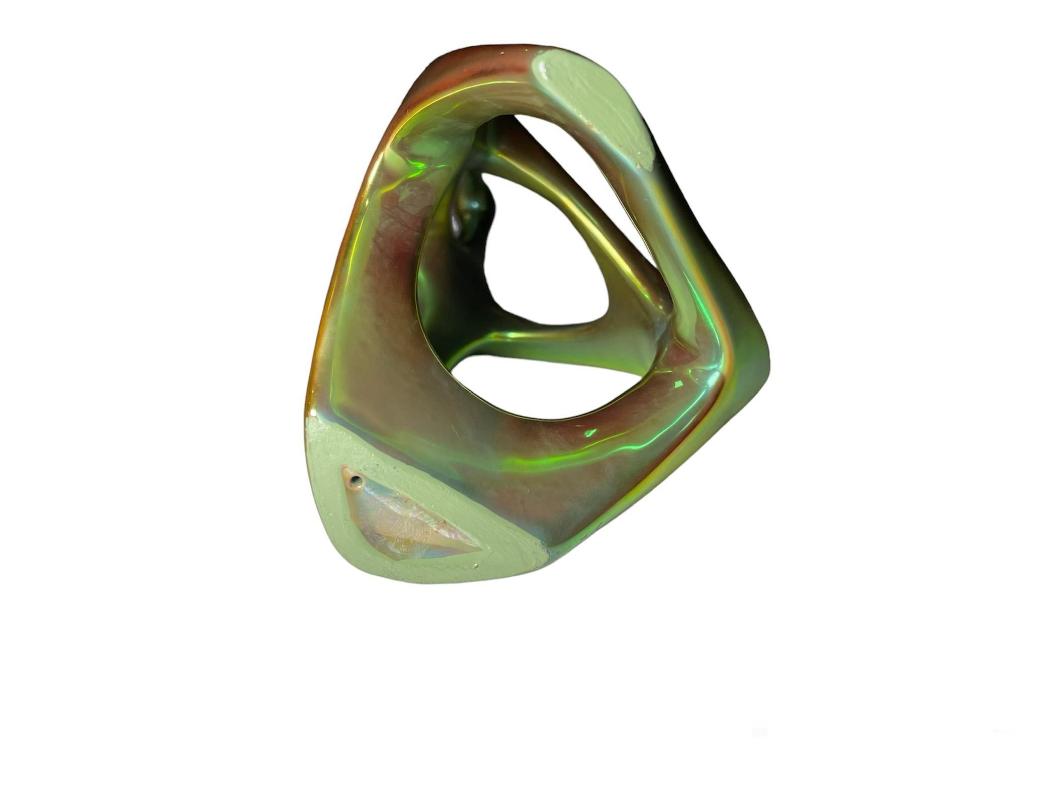 Mid-Century moderno Scultura di metà secolo Janos Torok per Zsolnay in vendita