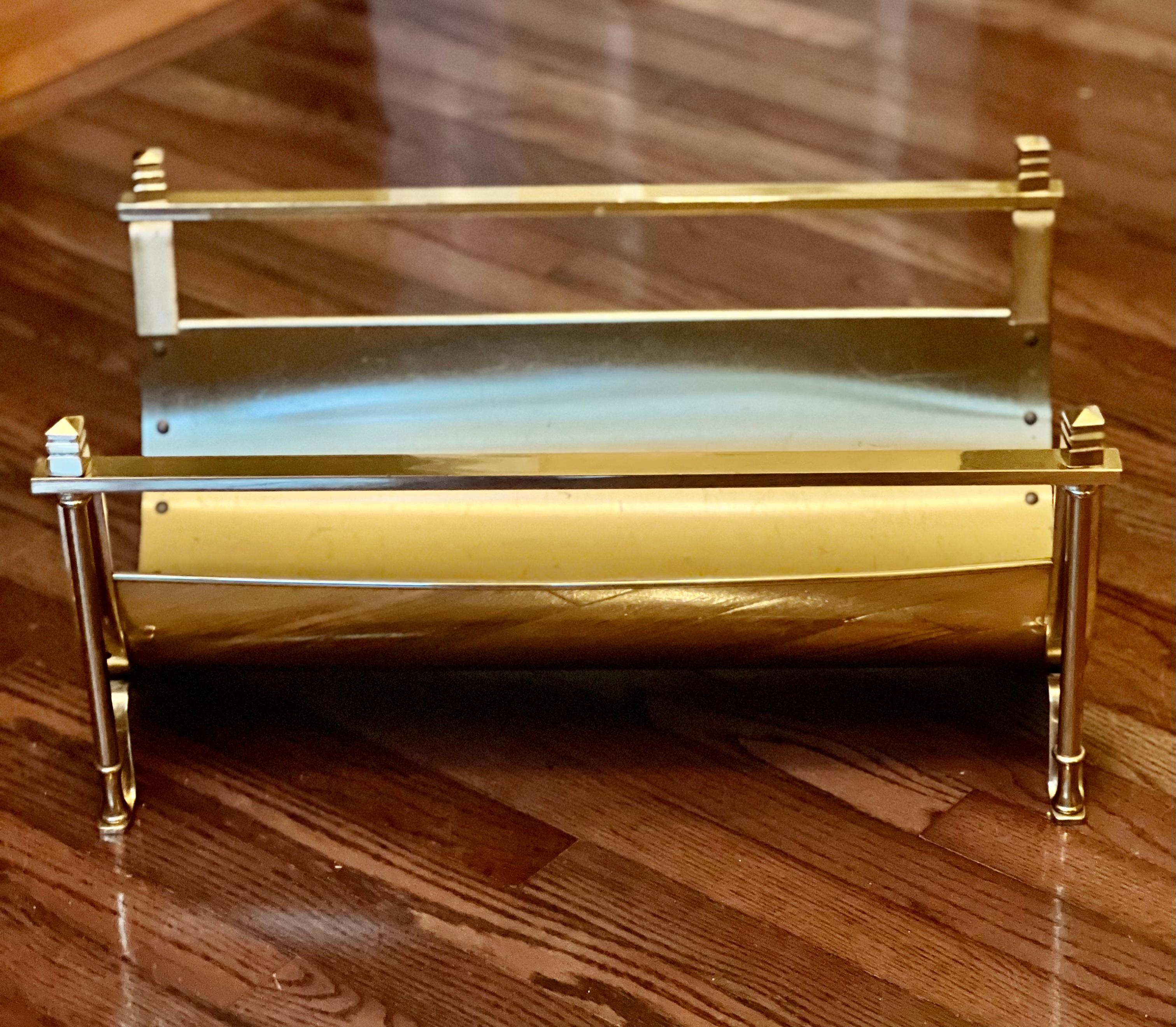 antique brass log holder