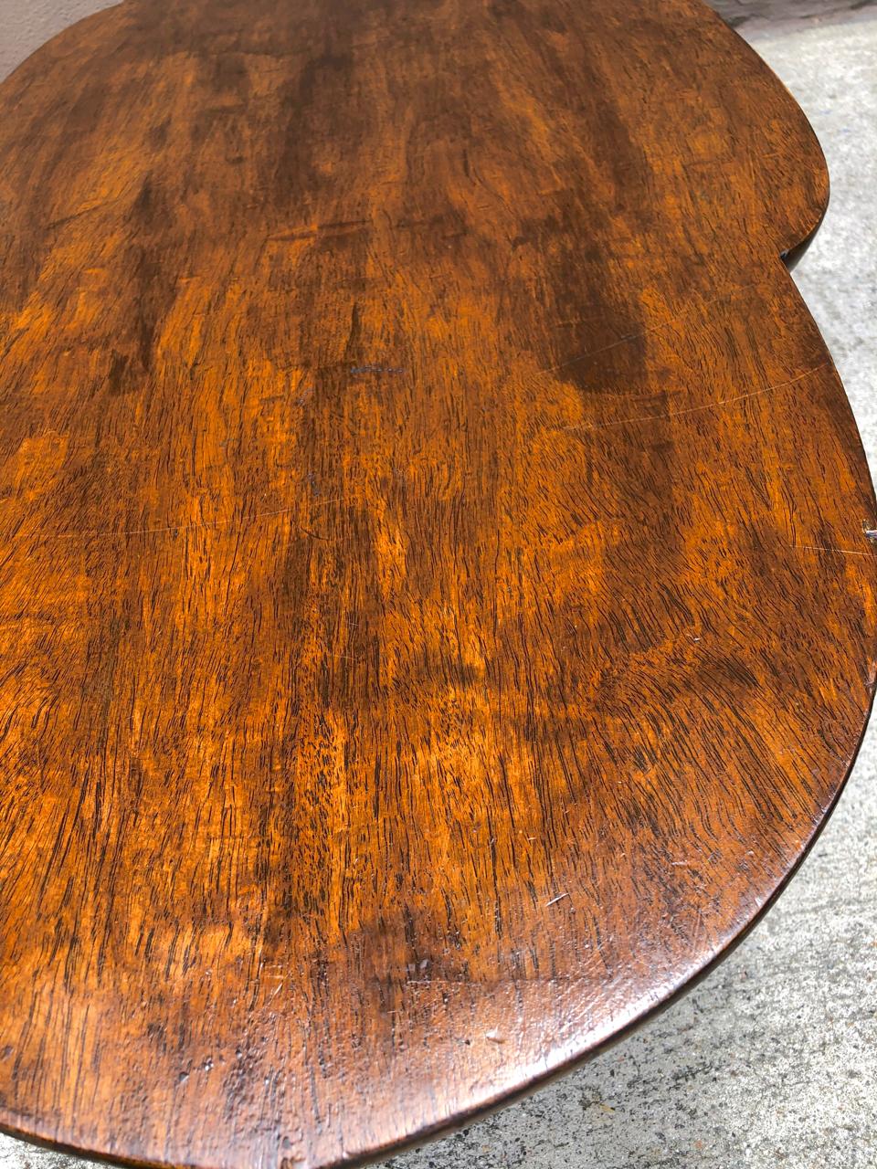 Midcentury Japanese Style Black Walnut Coffee Table In Good Condition In Pasadena, CA