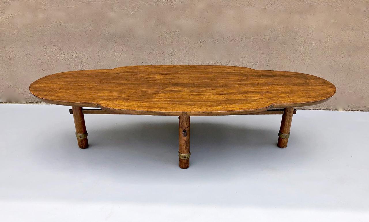 20th Century Midcentury Japanese Style Black Walnut Coffee Table