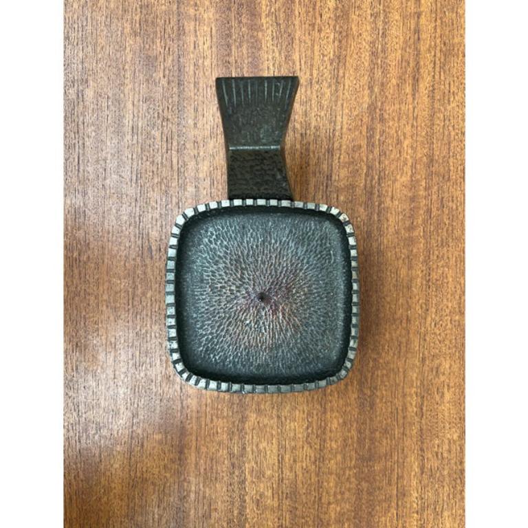 Mid-Century Japanese Brutalist Bronze Candleholder for Beva, 1960s For Sale 5