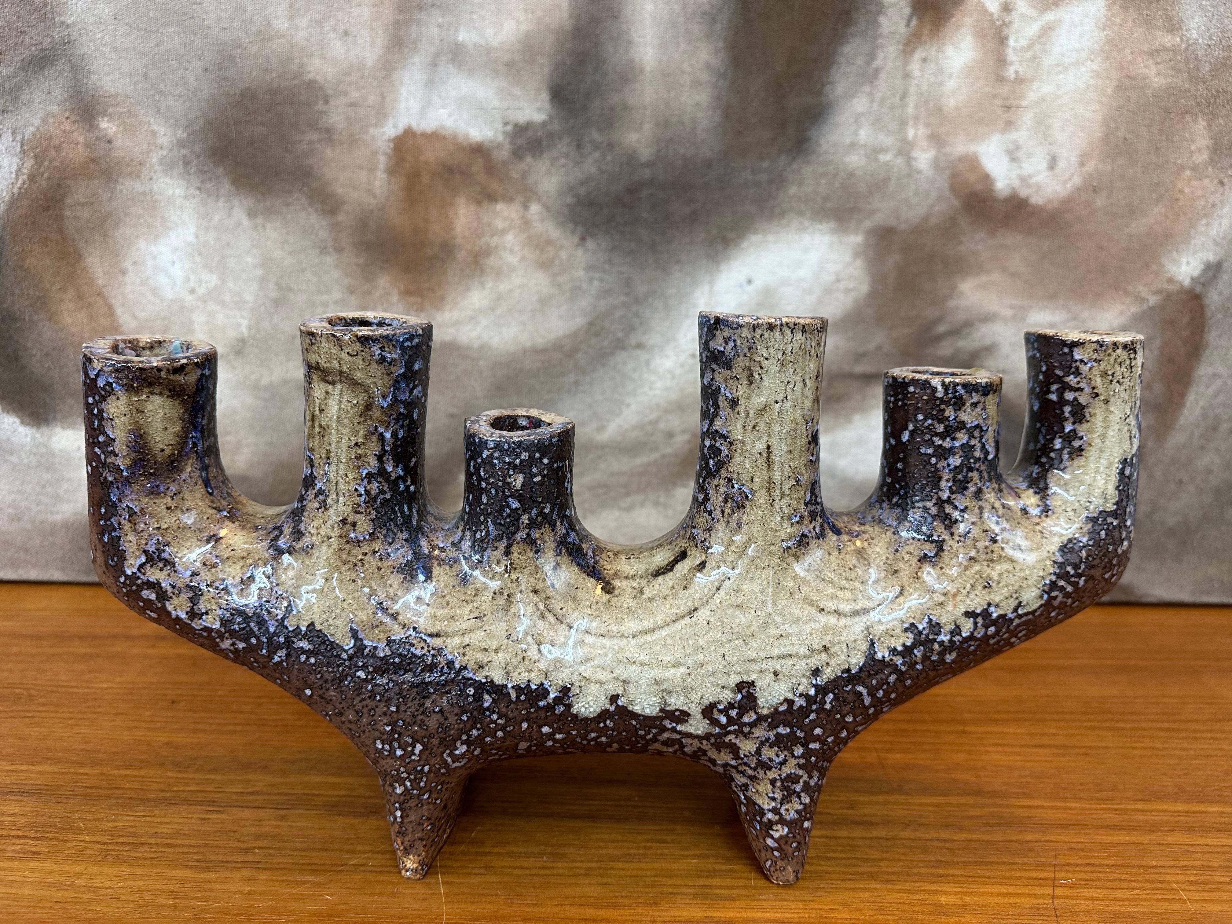 Mid-Century moderno Vaso Ikebana Japanese di metà secolo Studio Pottery in vendita