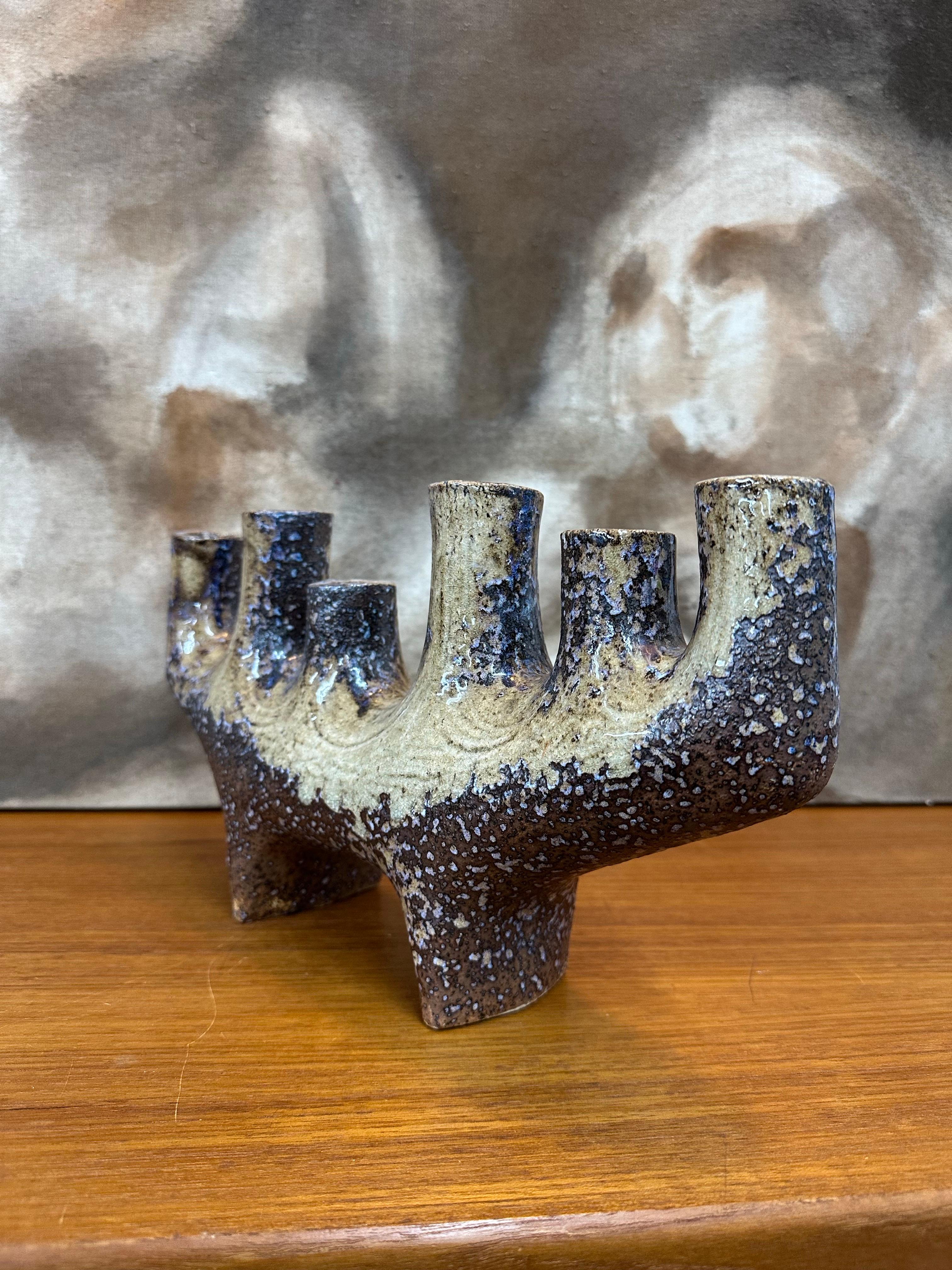 Vaso Ikebana Japanese di metà secolo Studio Pottery in vendita 1