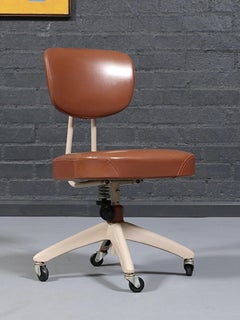 Mid-Century Japanese Industrial Swivel Office Chair by May Company