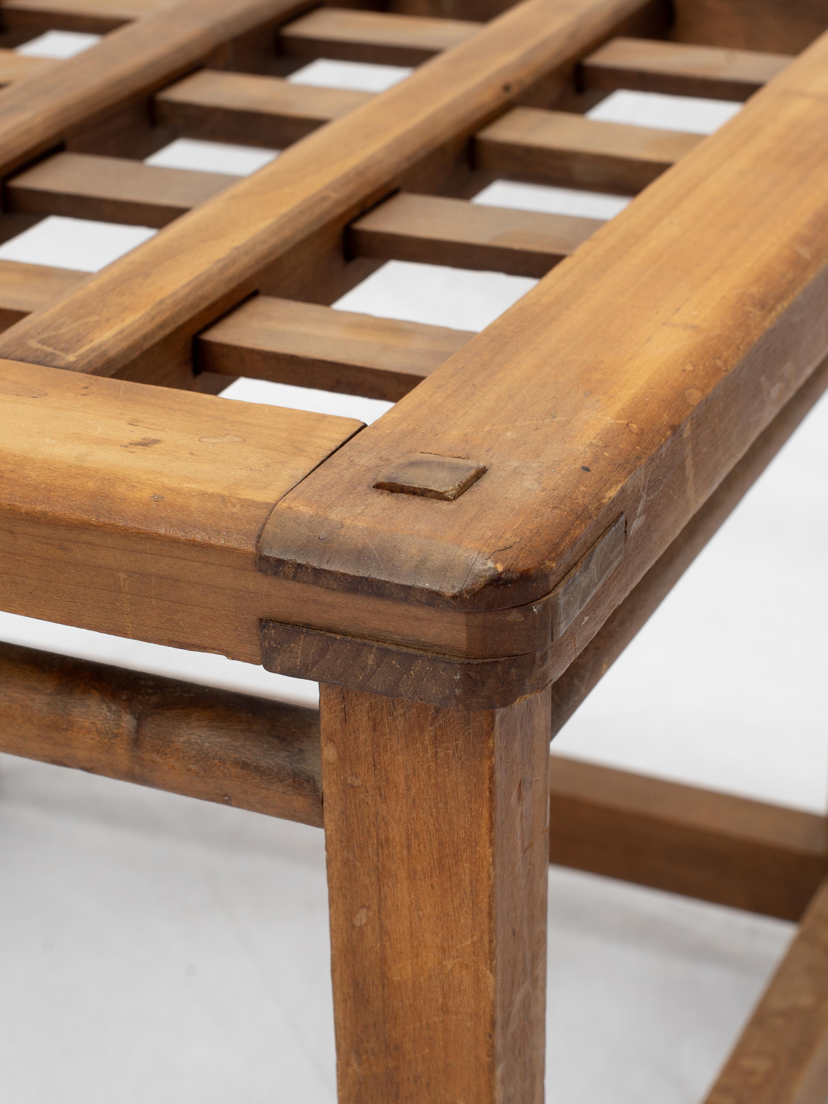 Tavolino giapponese di metà secolo in legno a traliccio Kotatsu In condizioni buone in vendita a Fort Collins, CO