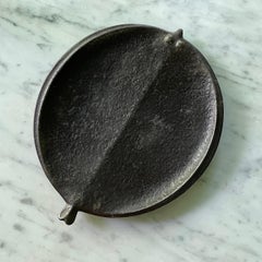 Mid-Century Japanese Nambu Cast Ironware Flounder Fish Dish Trinket Paperweight