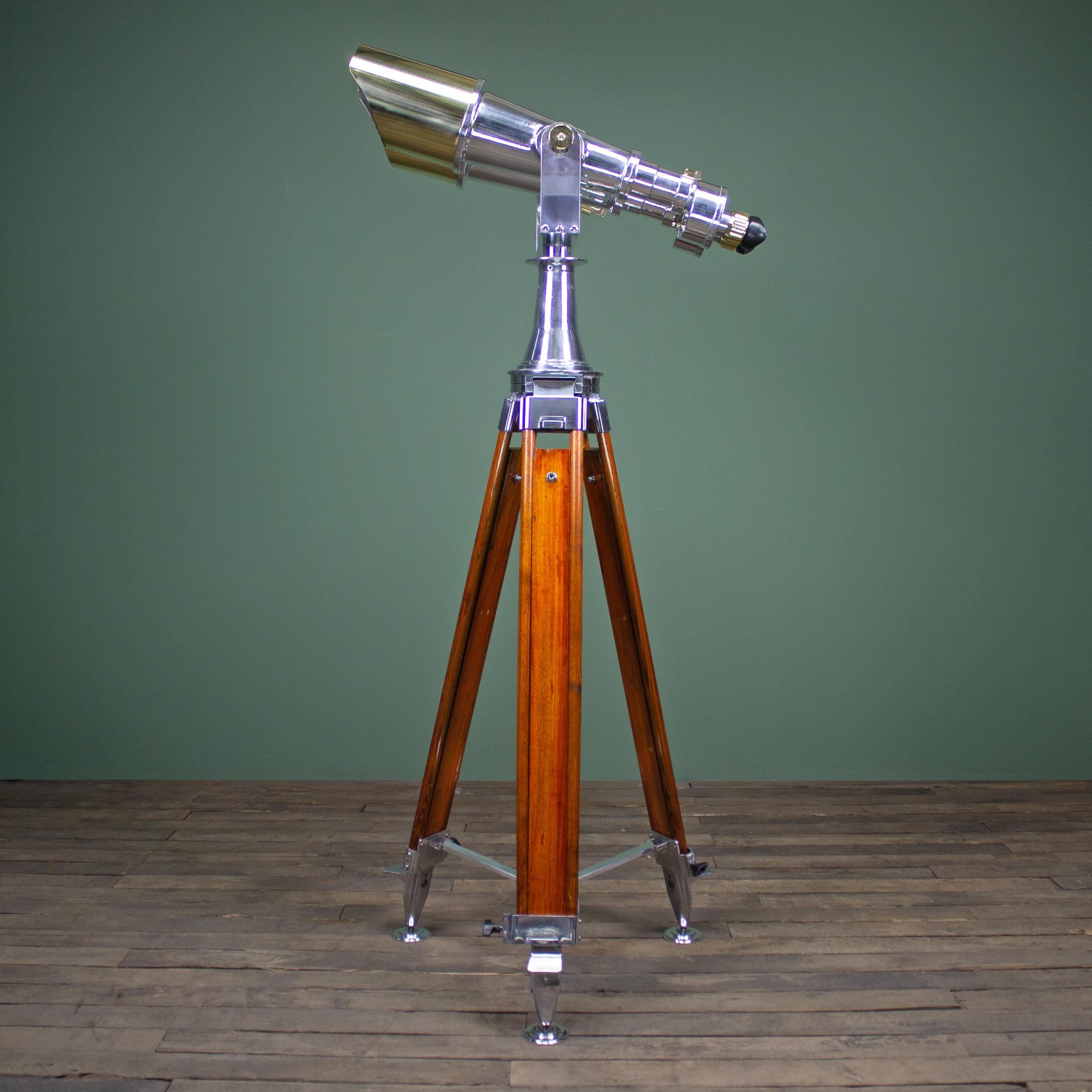 Mid Century Japanese Nikon 20 x 120 Big Eye Military Binoculars & Tripod 7