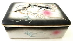 Midcentury Japanese Porcelain Hand Painted "Dragonware" Lidded Box