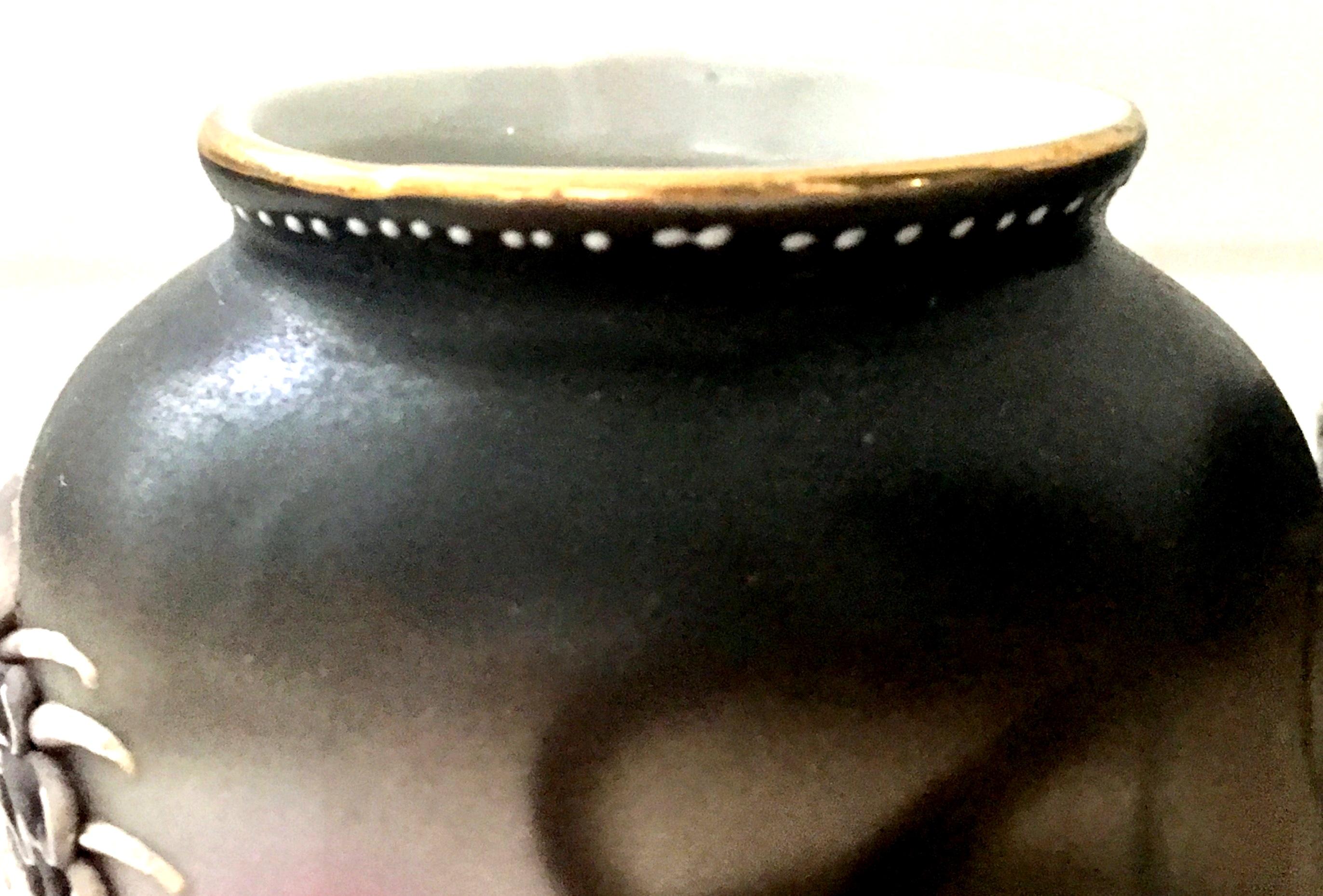 Mid-Century Japanese Porcelain Hand-Painted Moriage Dragon Ware Bud Vase, Pair 4