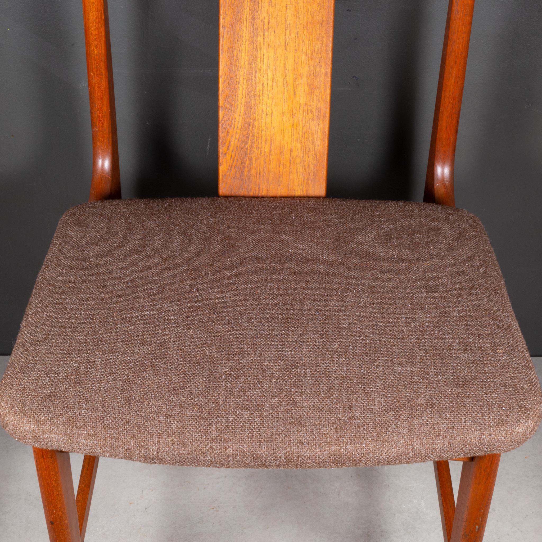 Midcentury Japanese Sculpted Teak Dining Chairs C.1960 For Sale 4
