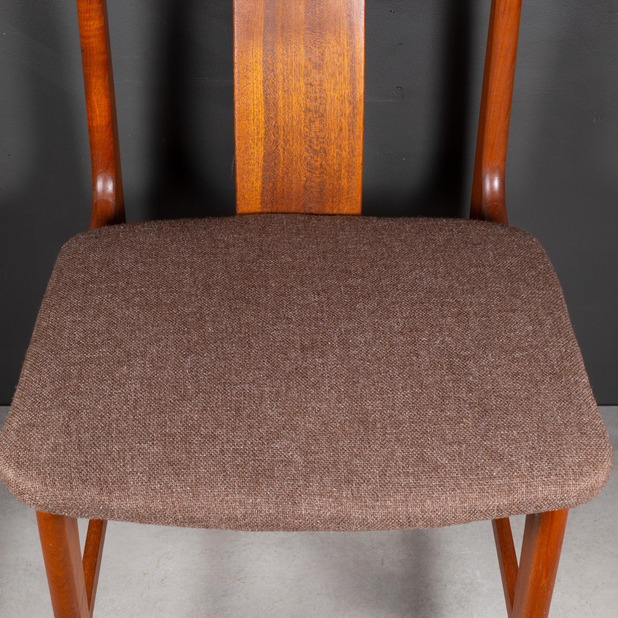 Midcentury Japanese Sculpted Teak Dining Chairs C.1960 For Sale 6
