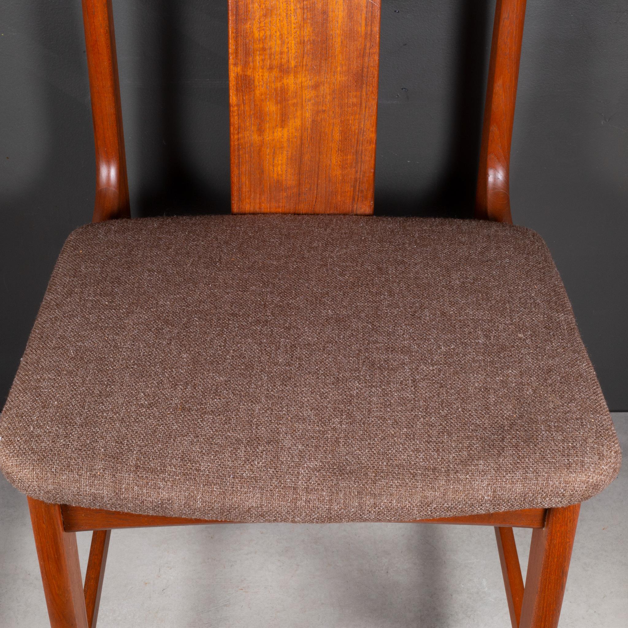Midcentury Japanese Sculpted Teak Dining Chairs C.1960 For Sale 7
